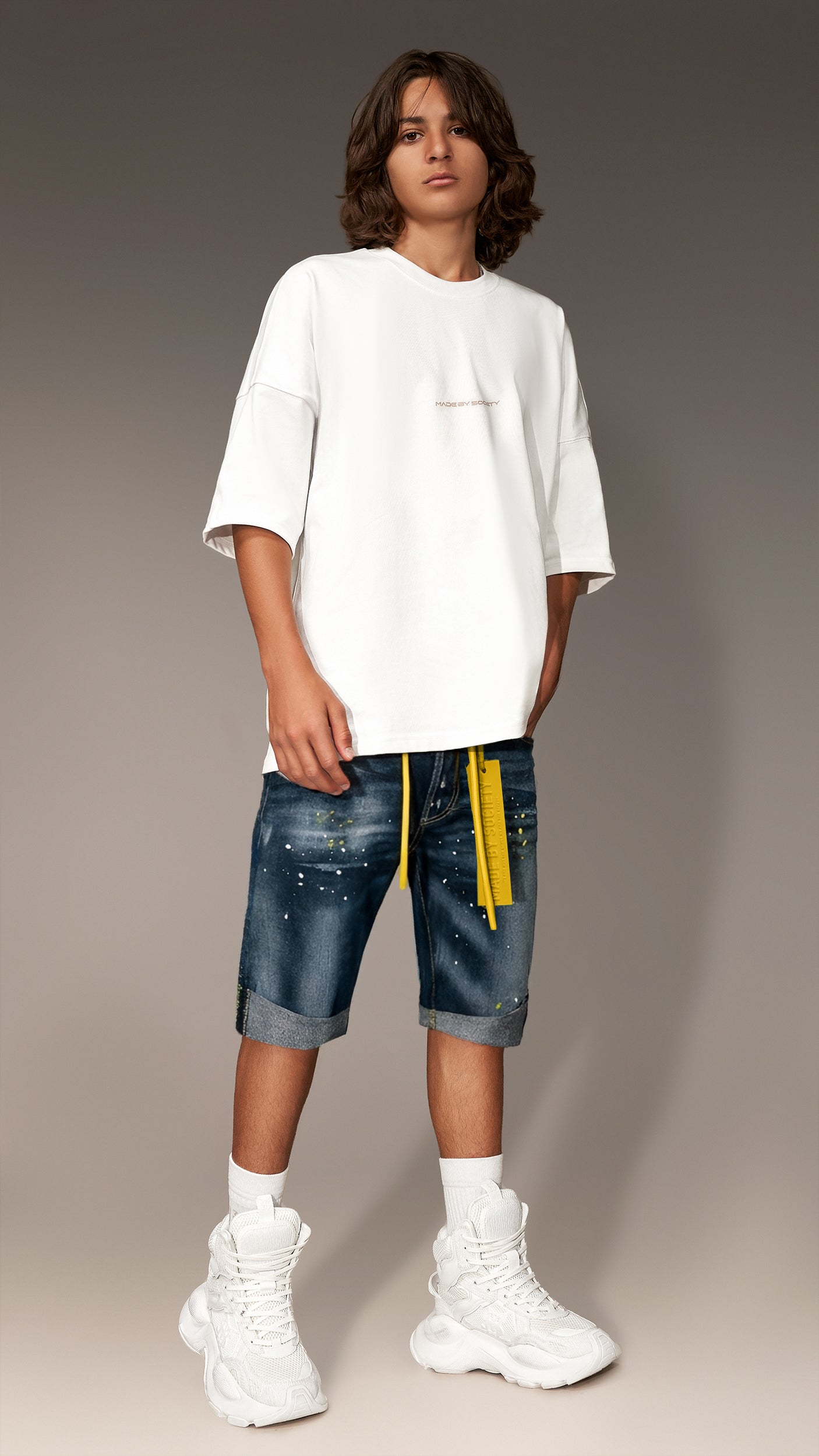 Paint Short Jeans - B13682