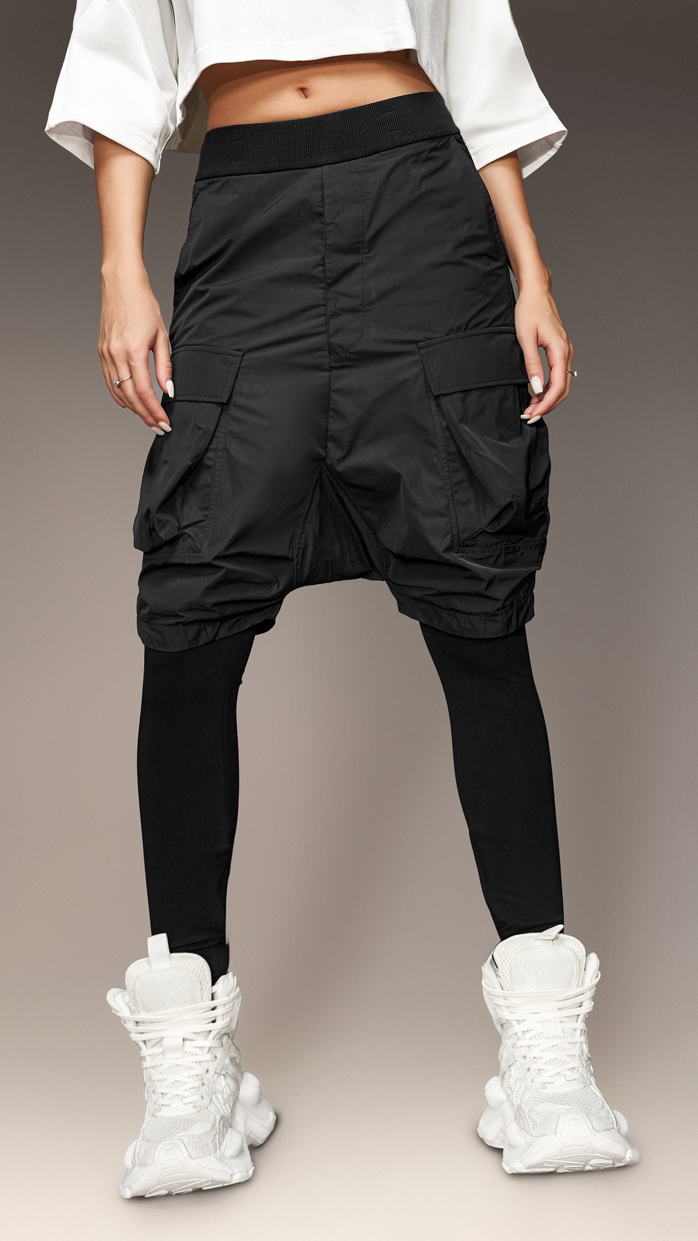 Bermuda con leggings - B2992
