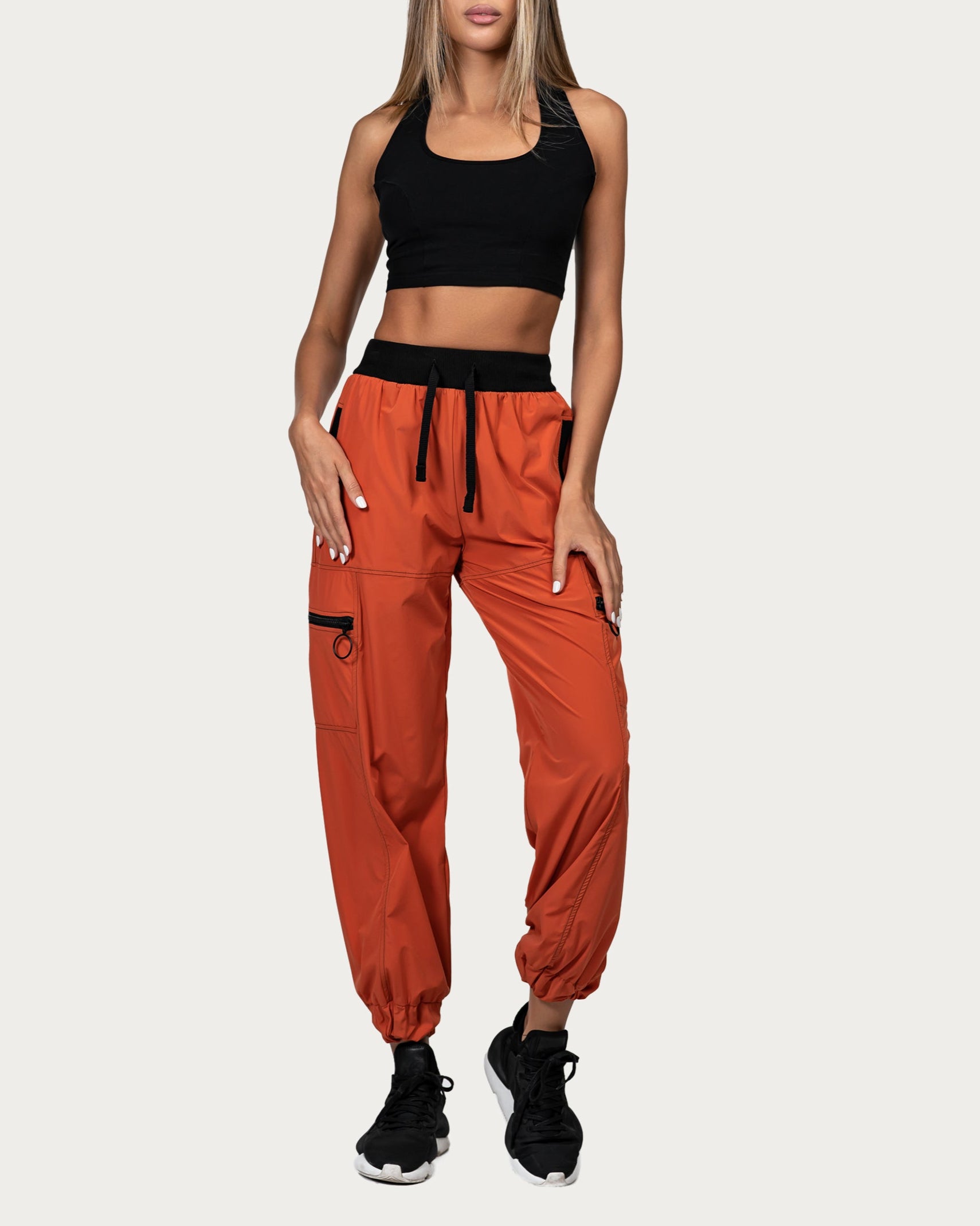 Orange jogger pants - P21813