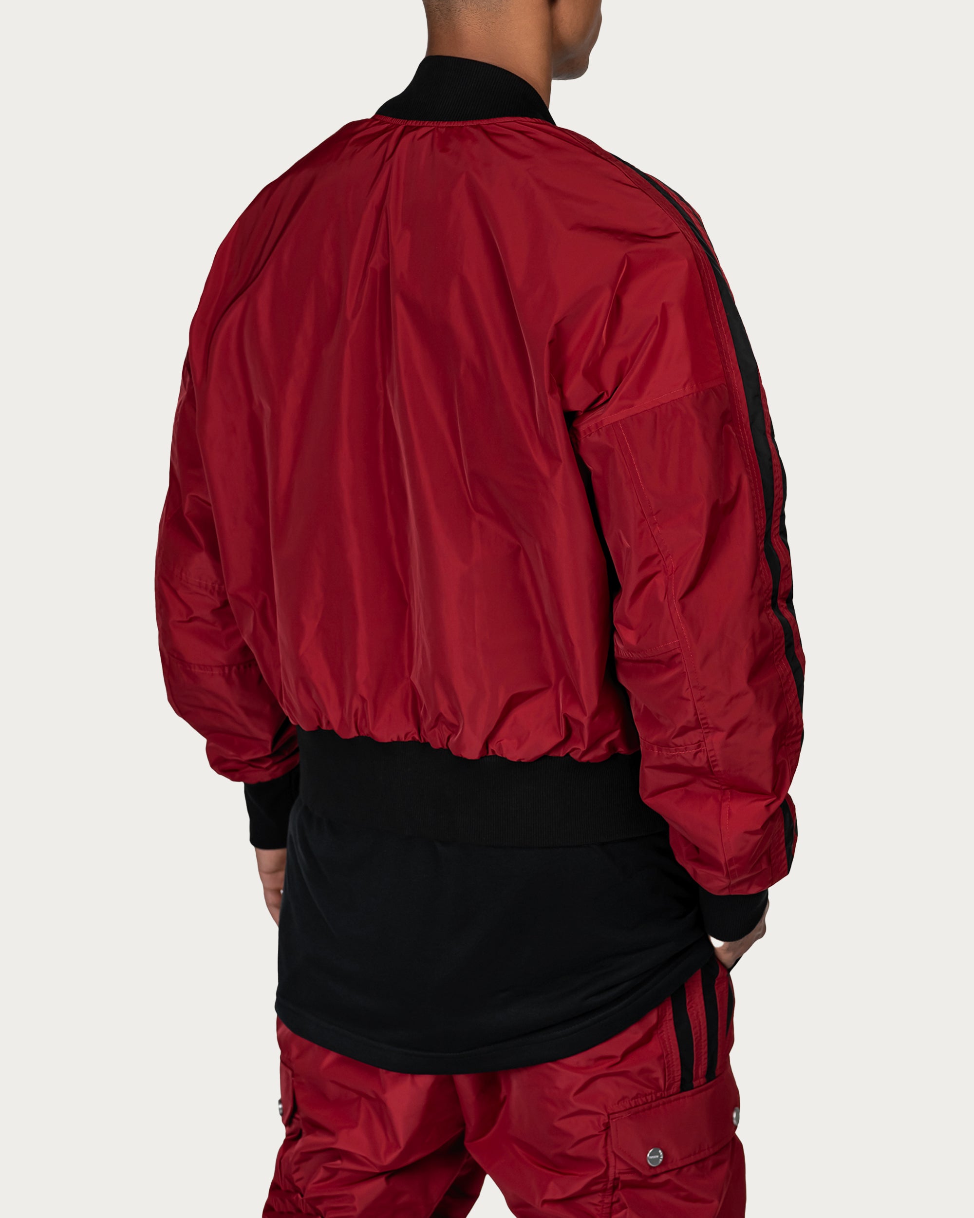Vertical Lines Bomber Jacket - J14807