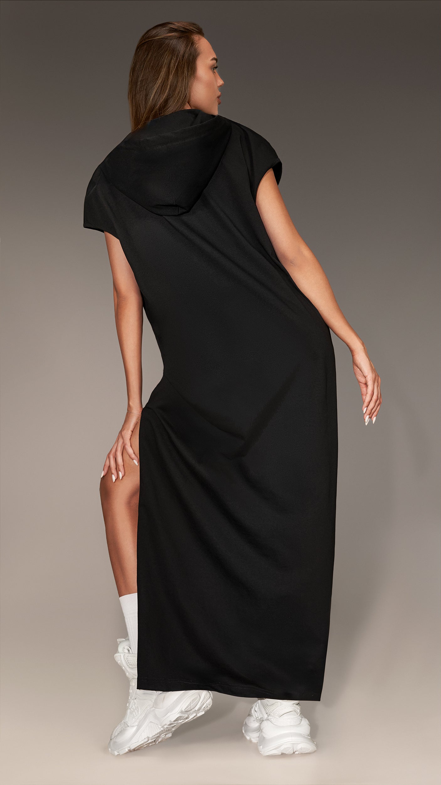 Long V-neck T-shirt - D26307