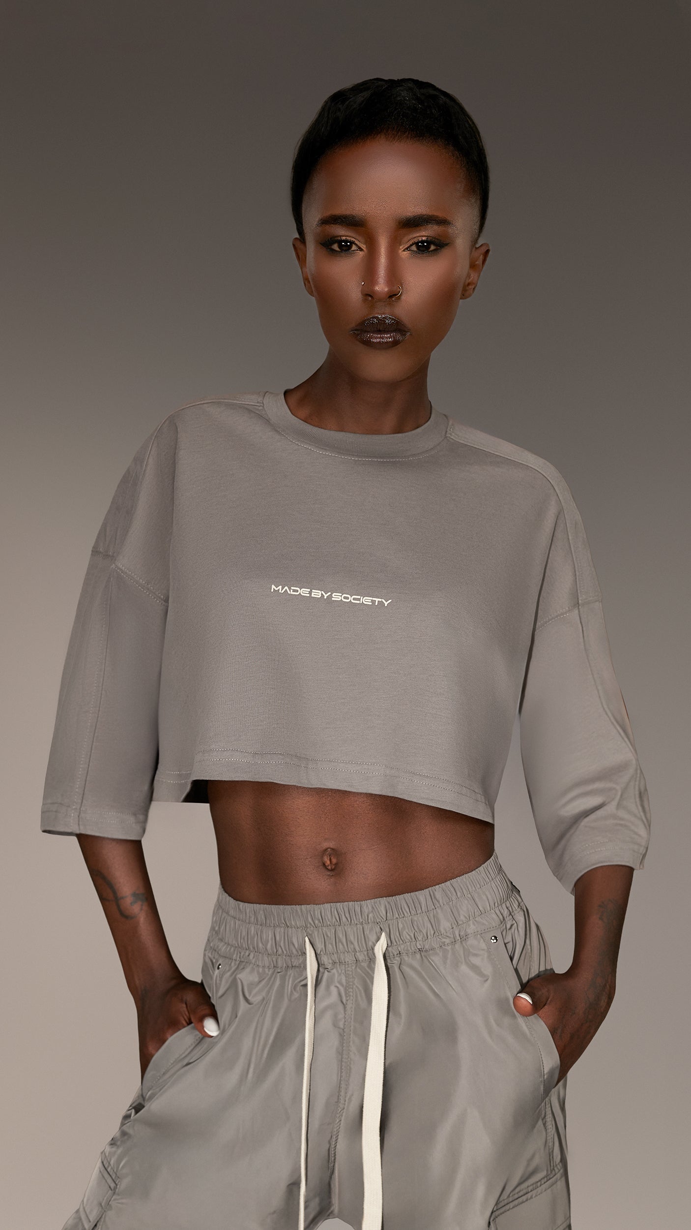 Crop T-Shirt Made by Society - T26157