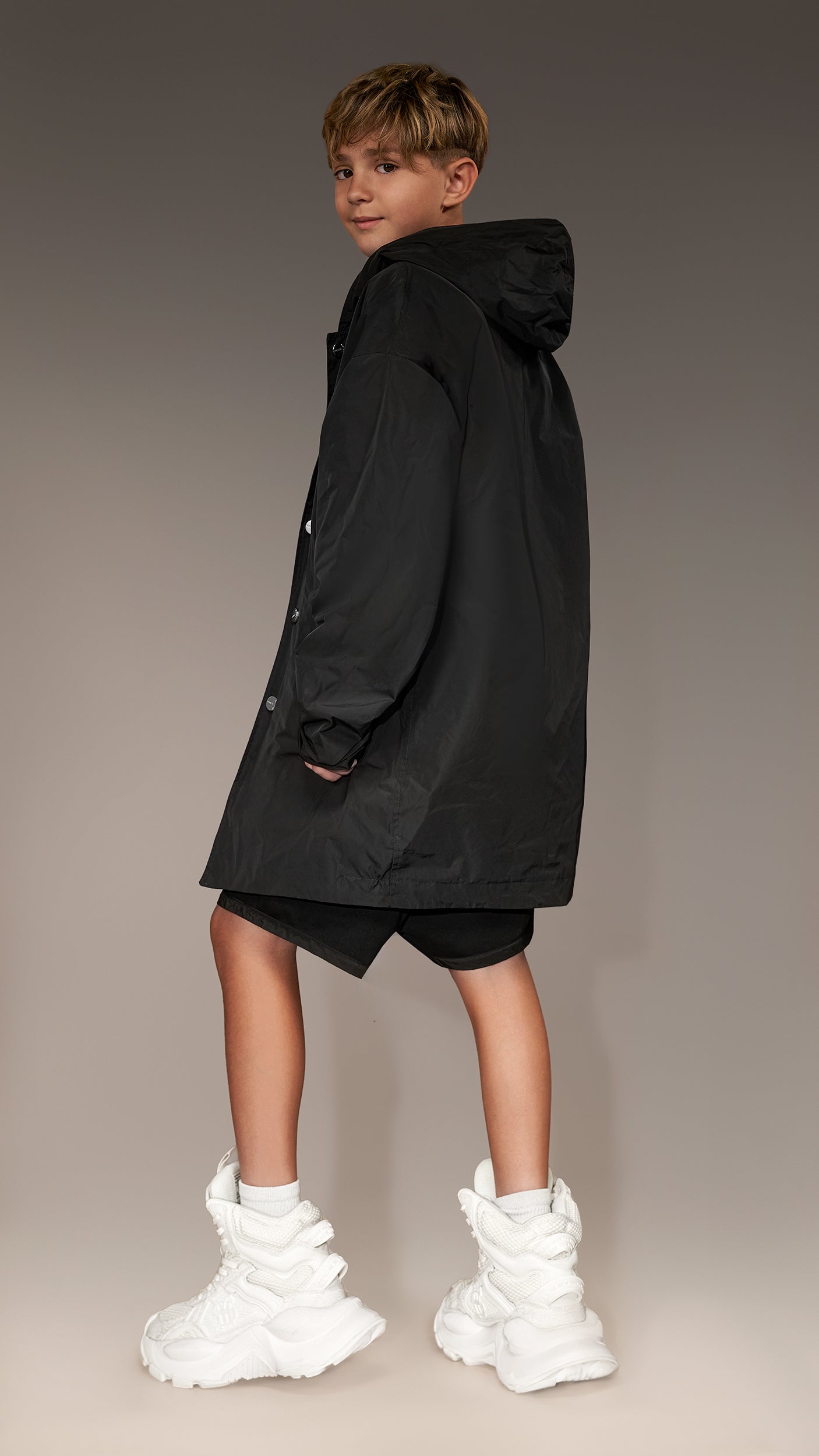 Longline stud jacket - J33886