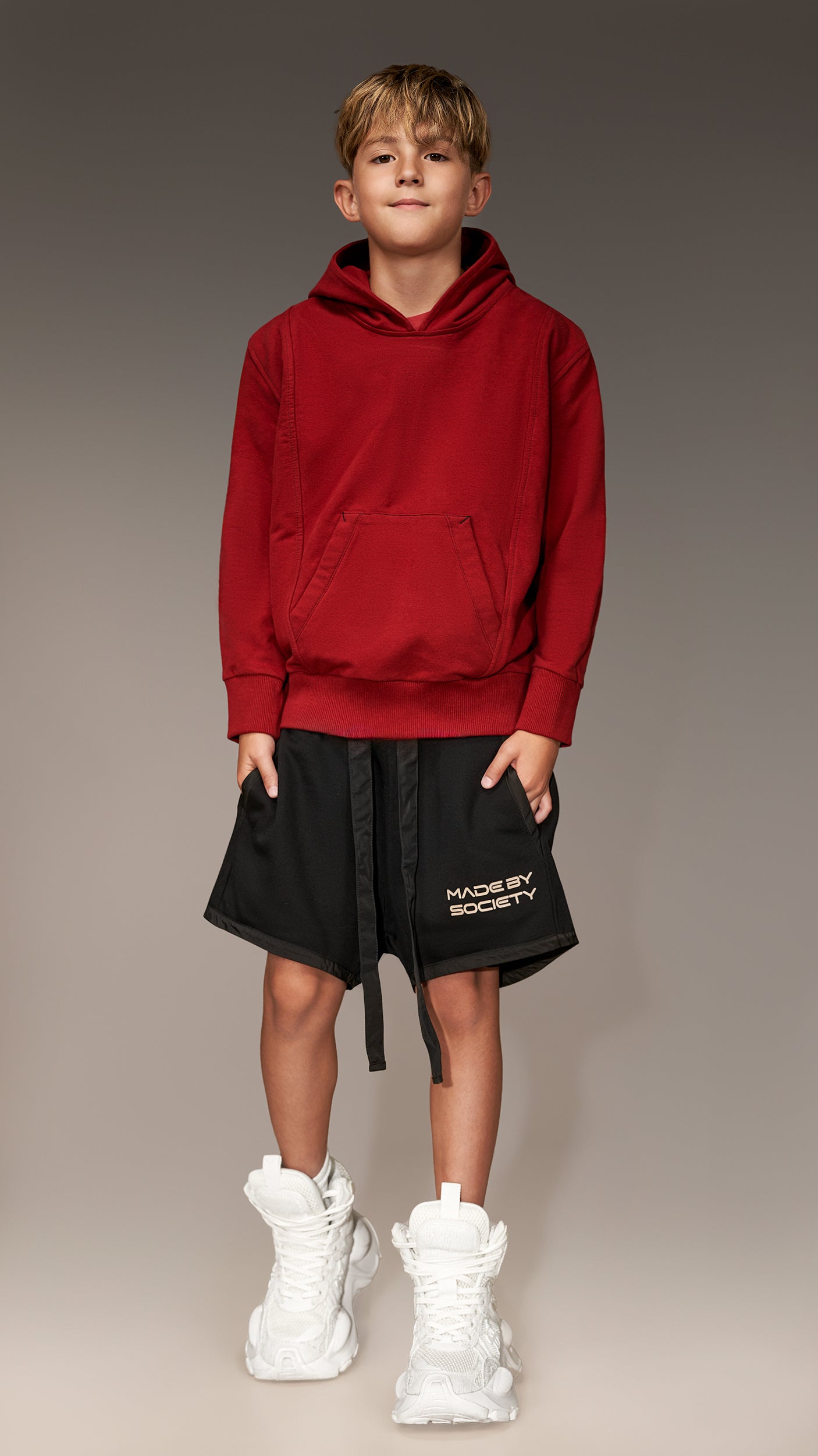 Burgundy hoodie - H32047
