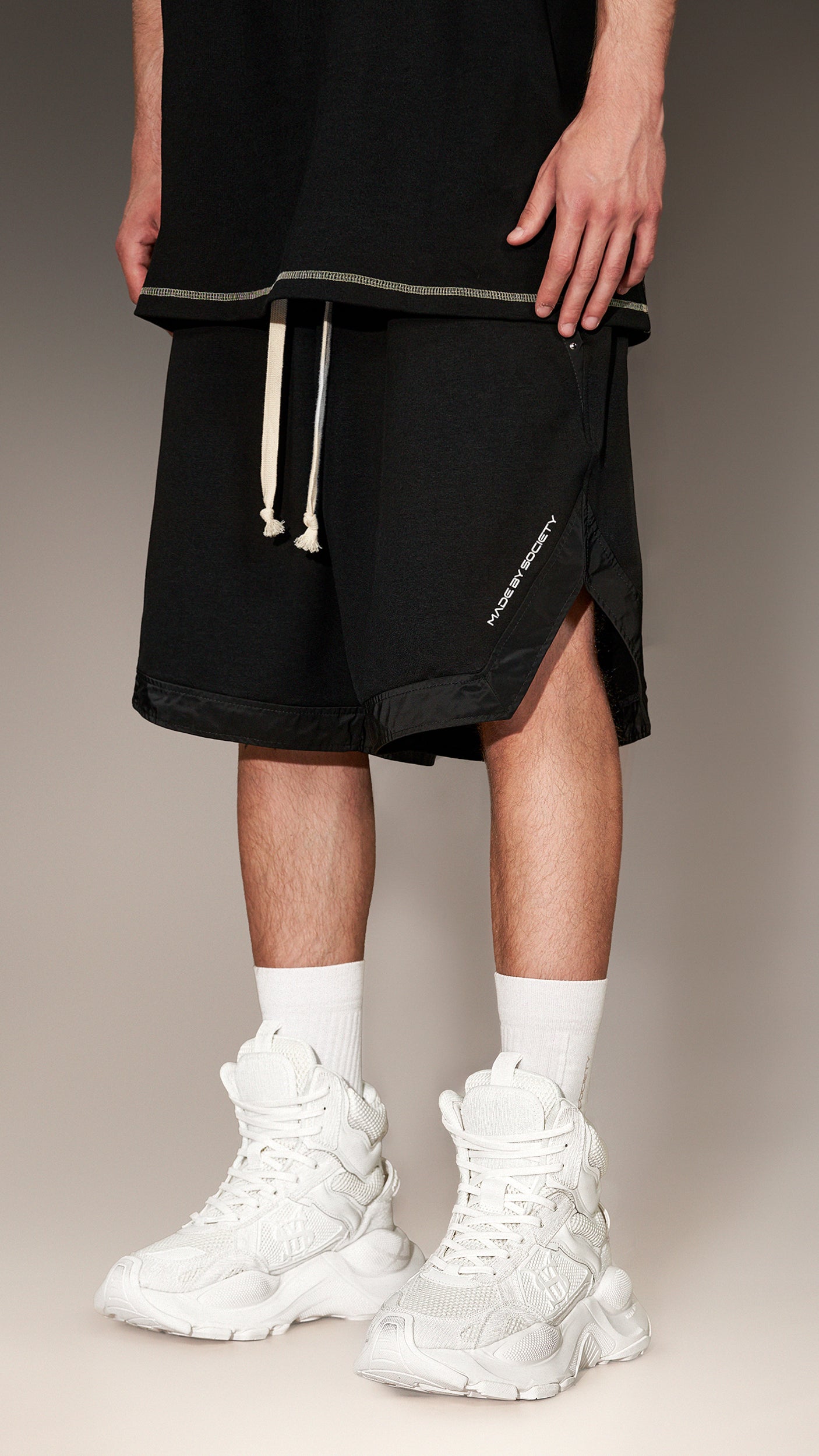 Oversized Bermuda Shorts Made by Society – B16152