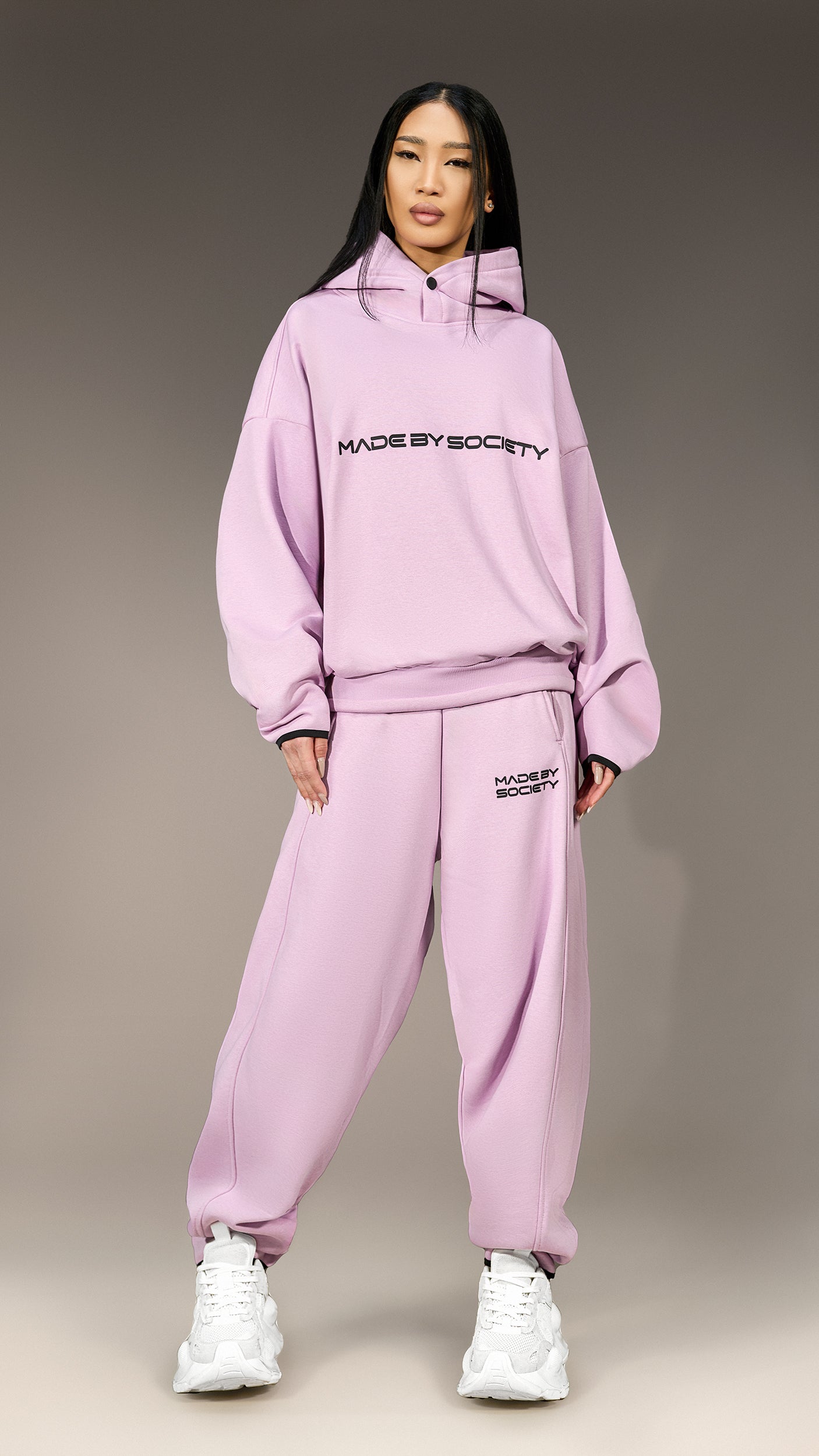 Oversized Hoodie "Made by Society" - H26078