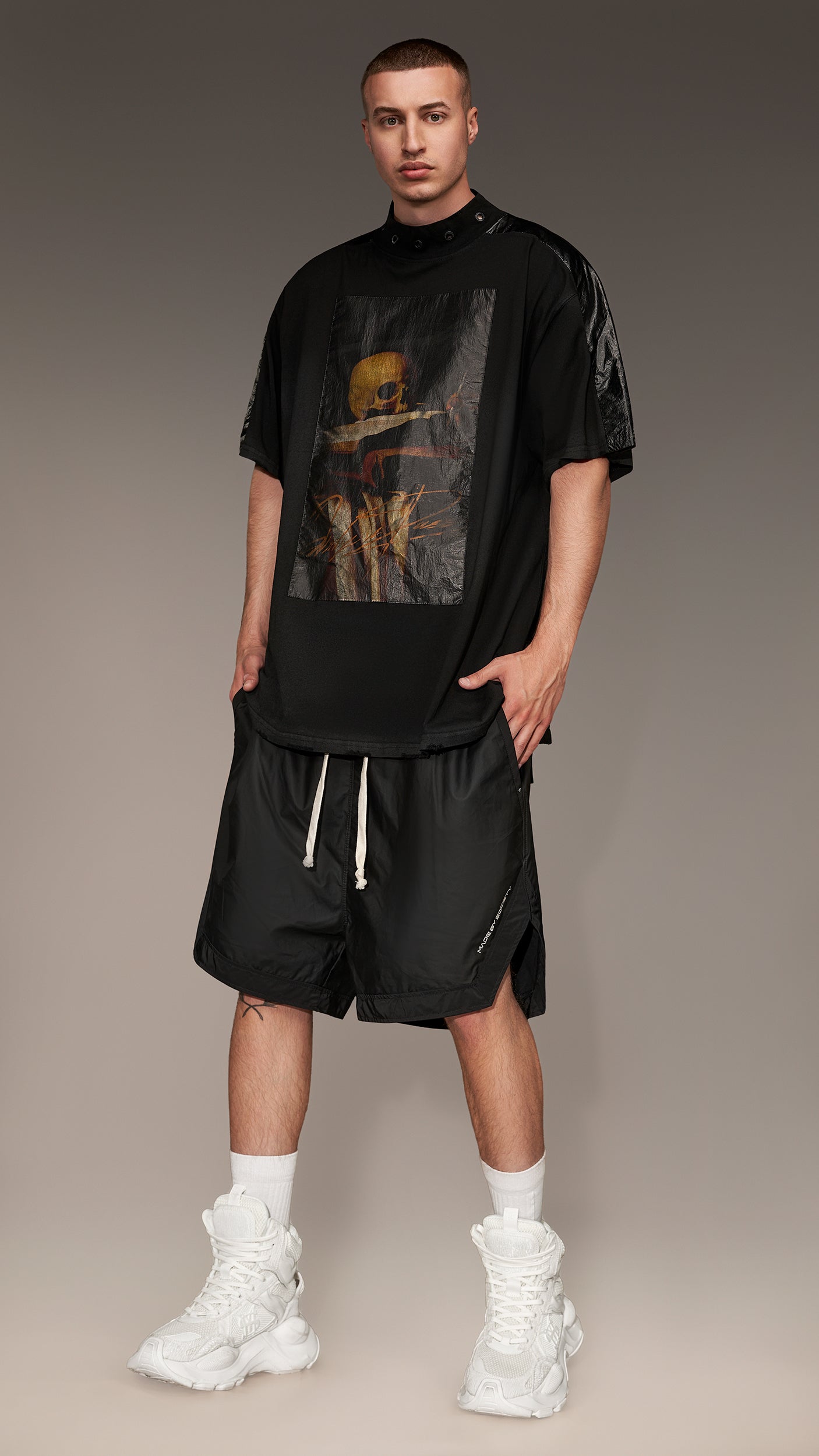 Collar Skull T-Shirt - T15064