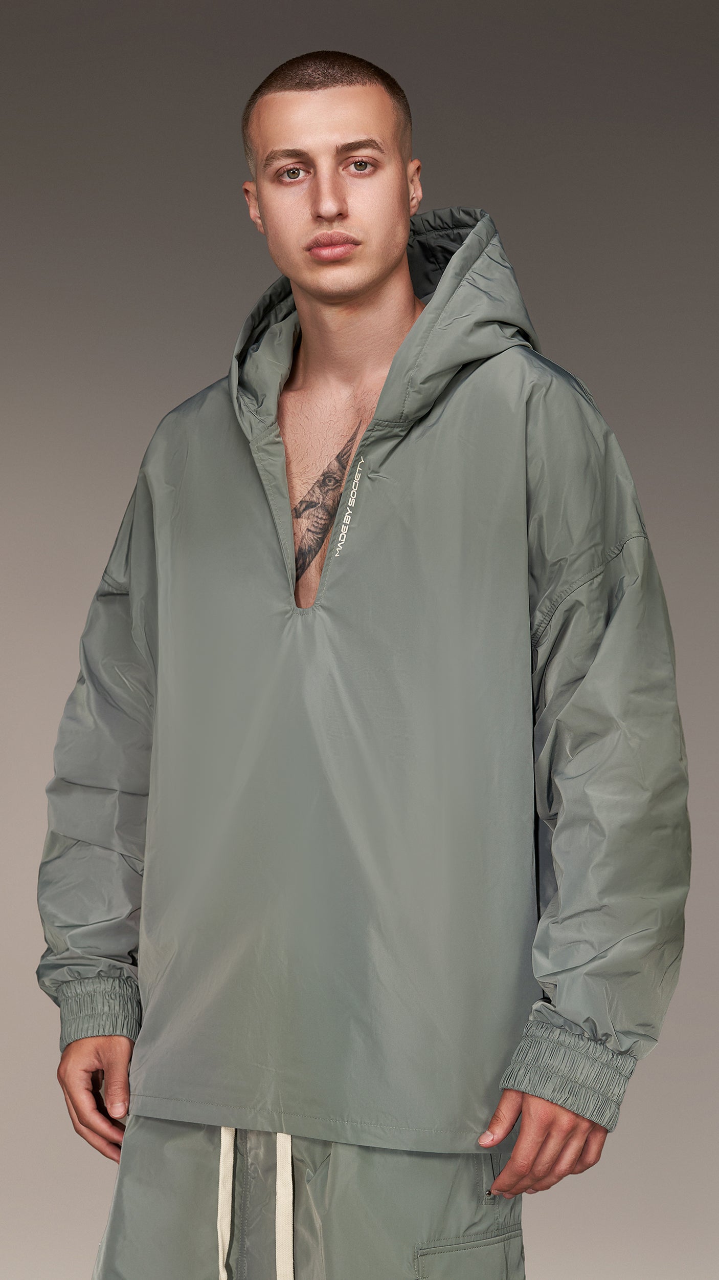 Hoodie with Cutout - H16474