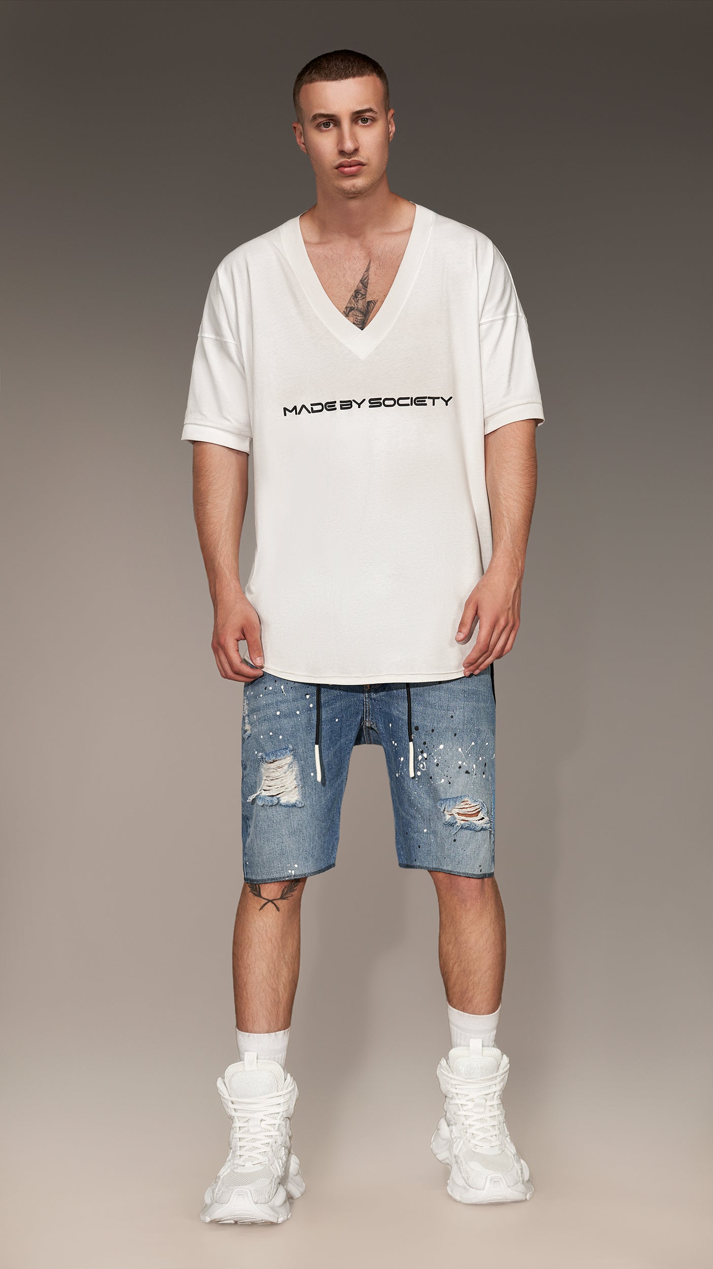 PAINT SHORT JEANS - P13198