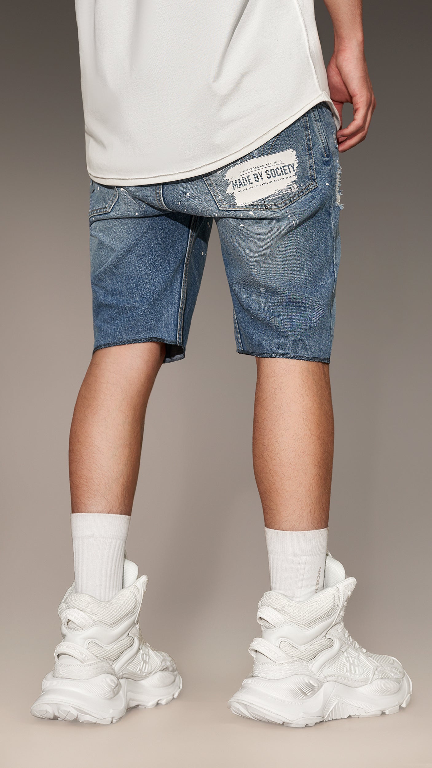 PAINT SHORT JEANS - P13198