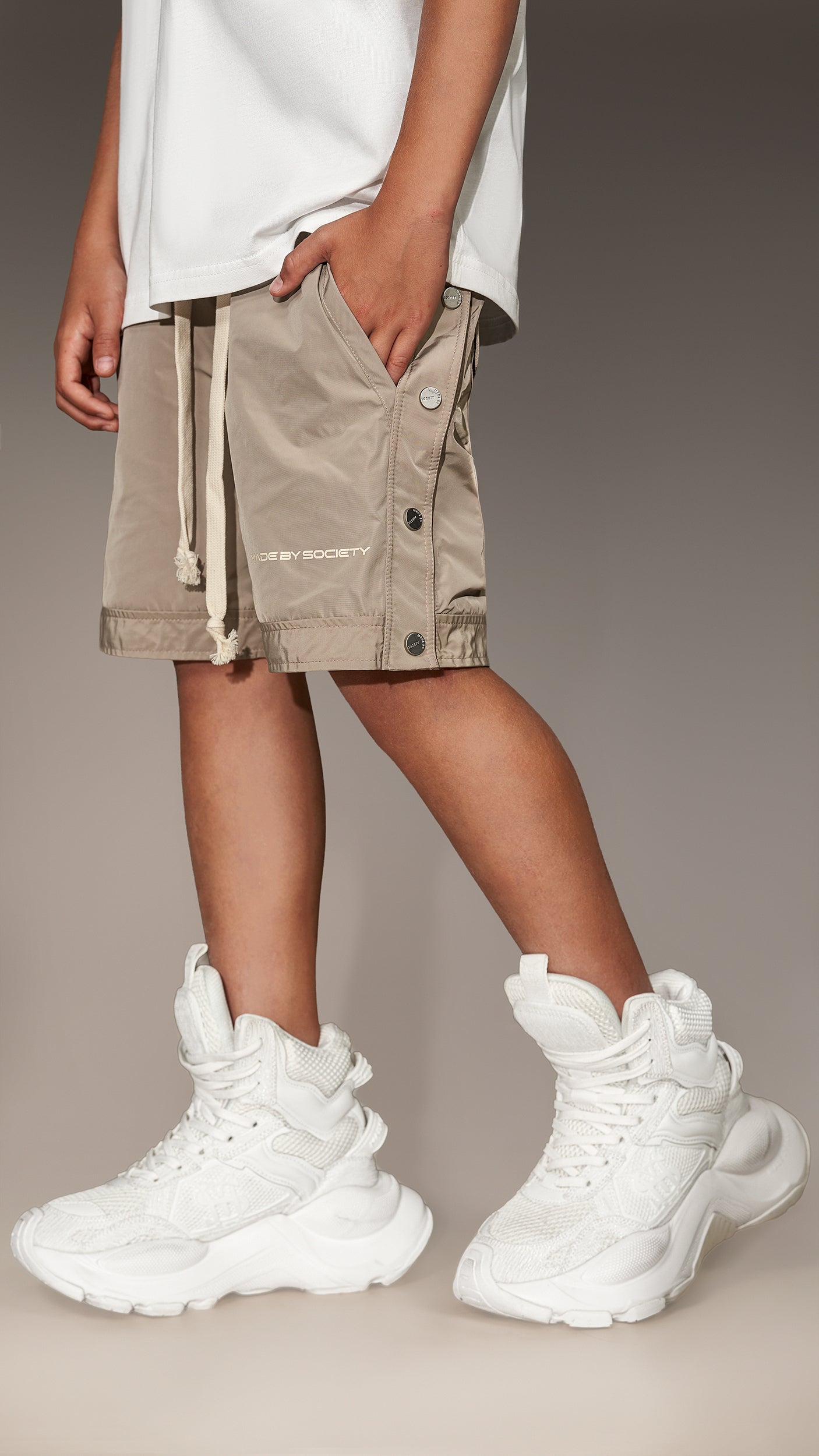 Bermuda Shorts with Snaps - B36468
