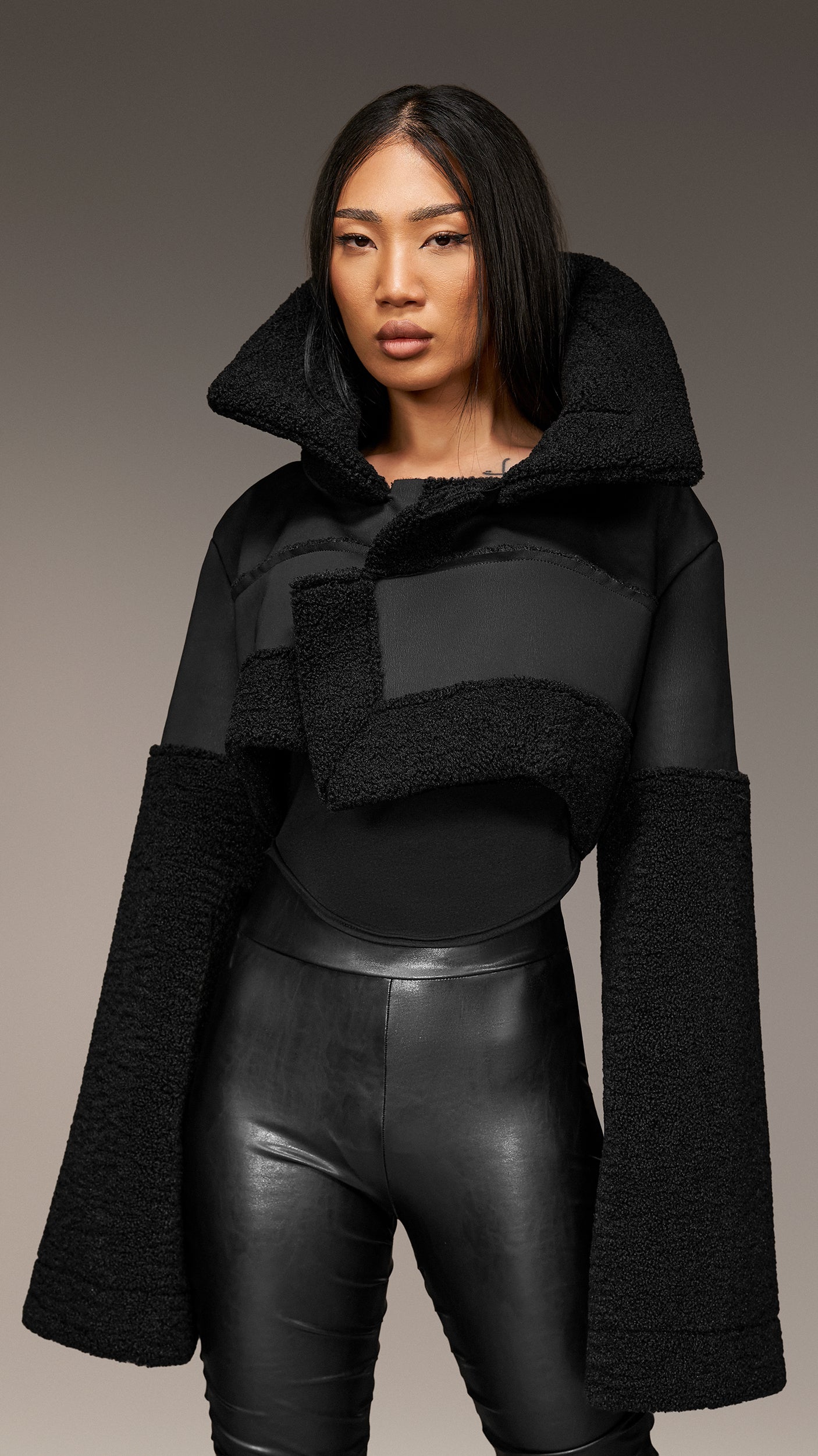 Synthetic Fur Jacket - J24913