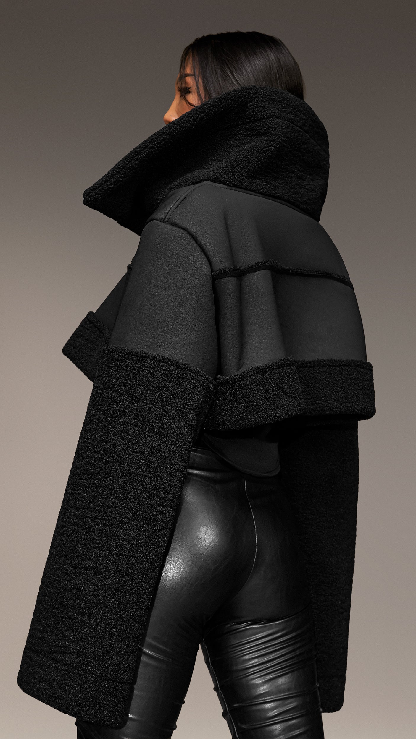 Synthetic Fur Jacket - J24913