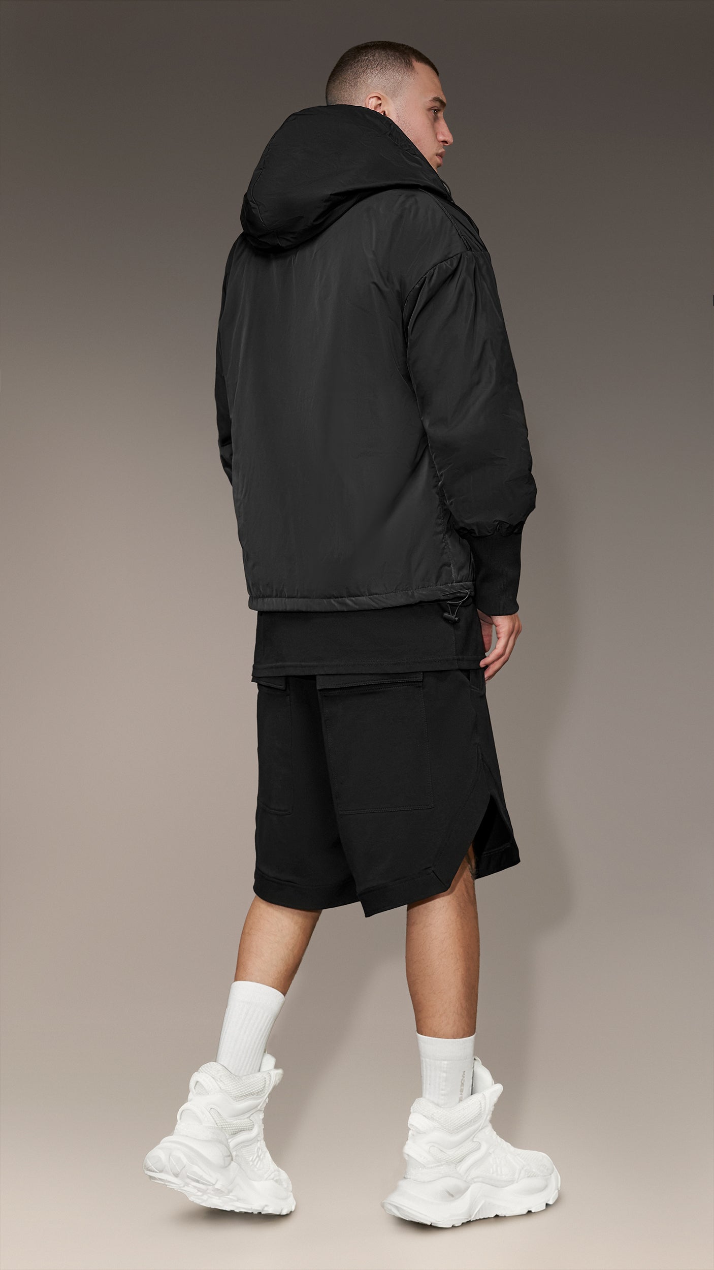 Windbreaker Hoodie Jacket - J14991