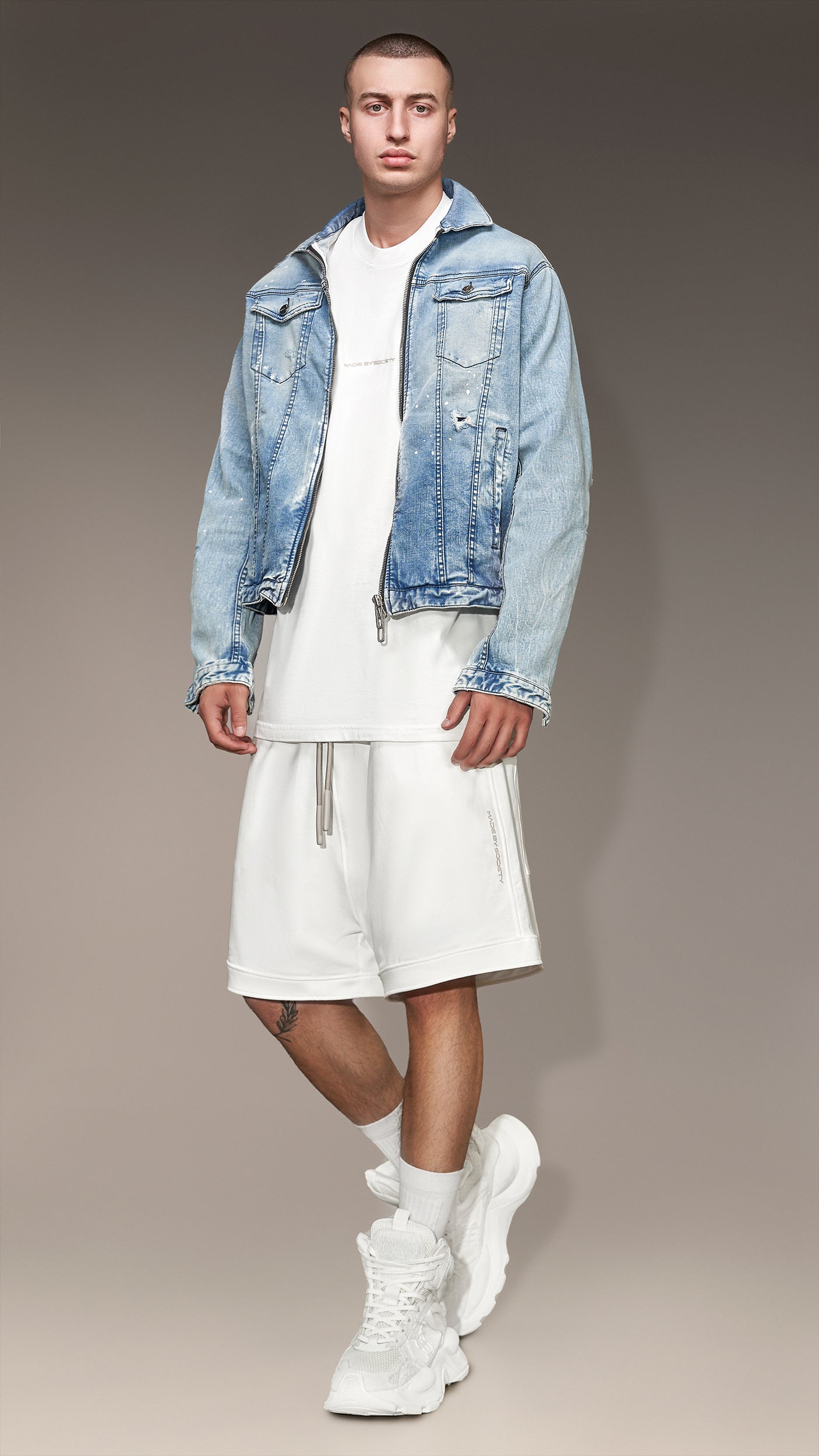 Gangster Denim Jacket - J13762