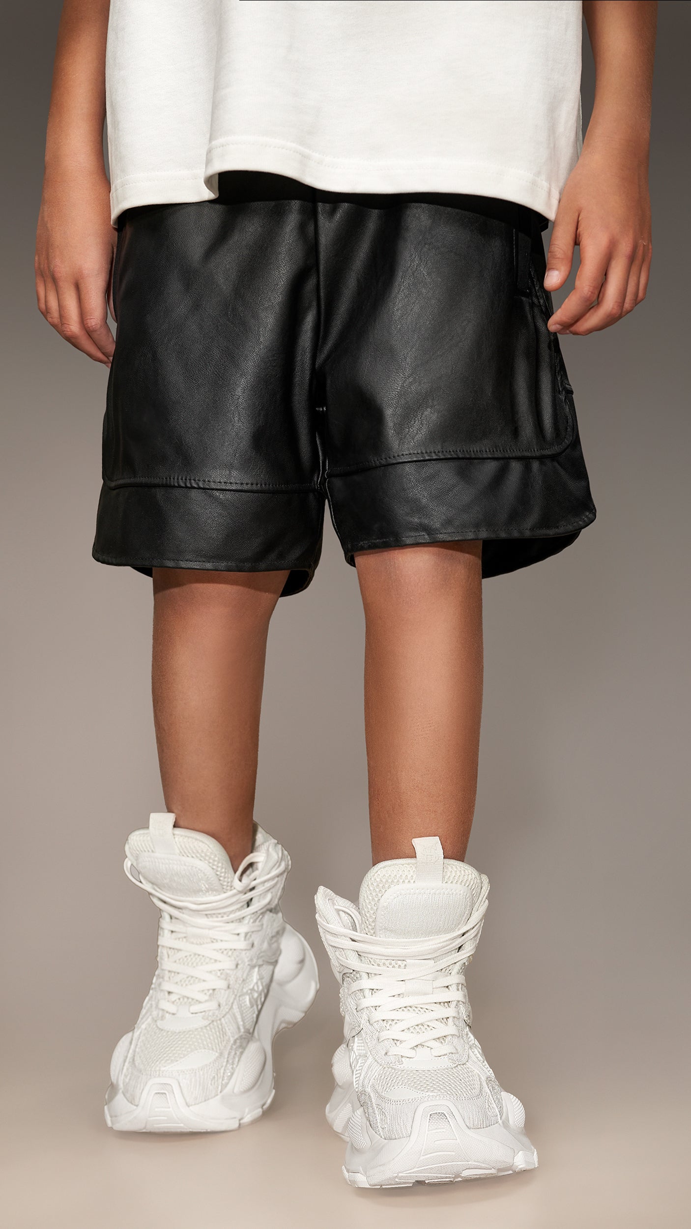 Faux Leather Shorts - B35234