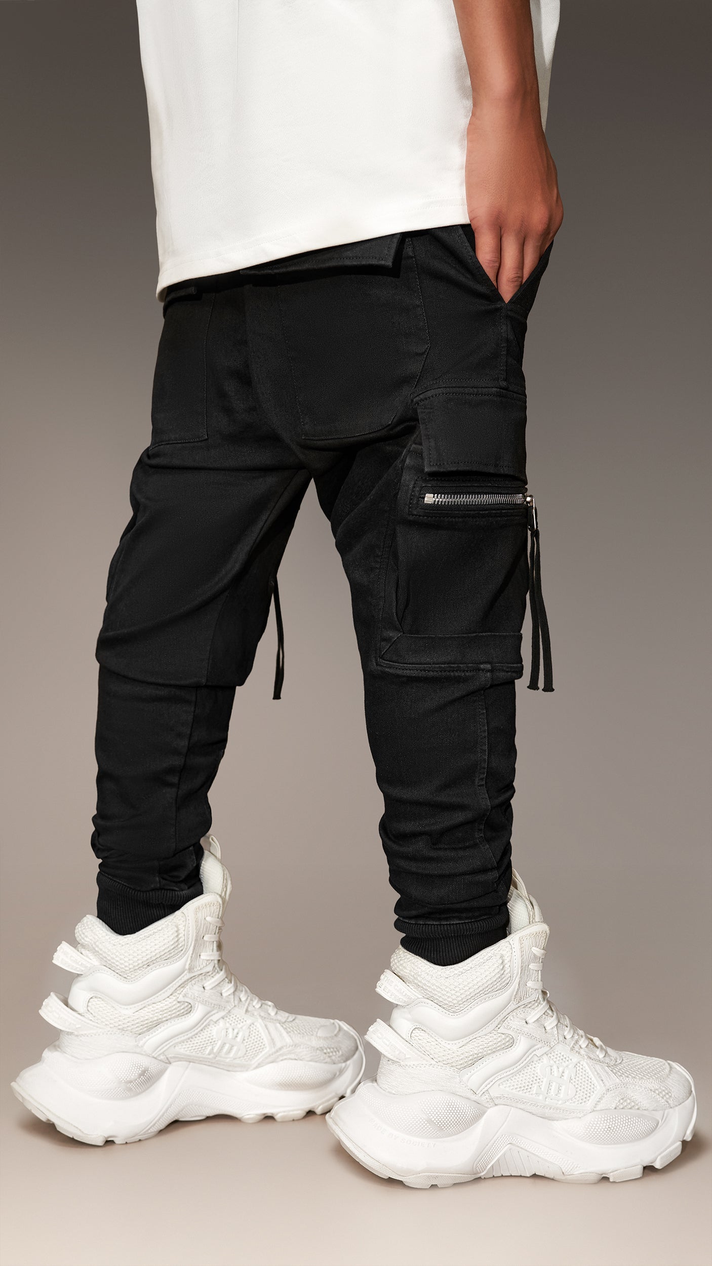 Denim Cargo Pants - P11524
