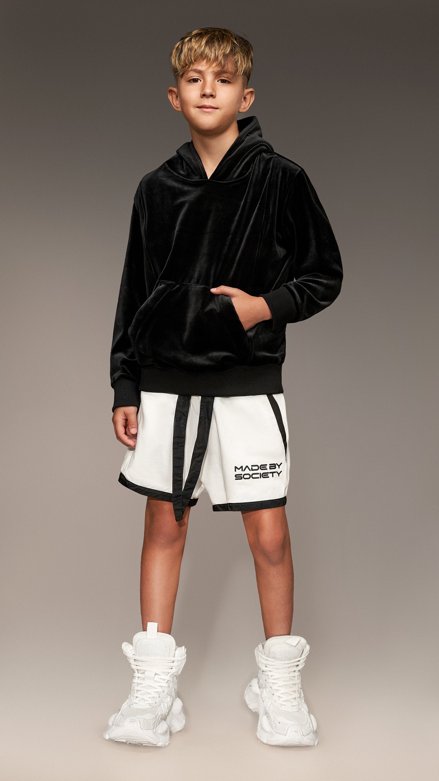 Velvet hoodie - H32053