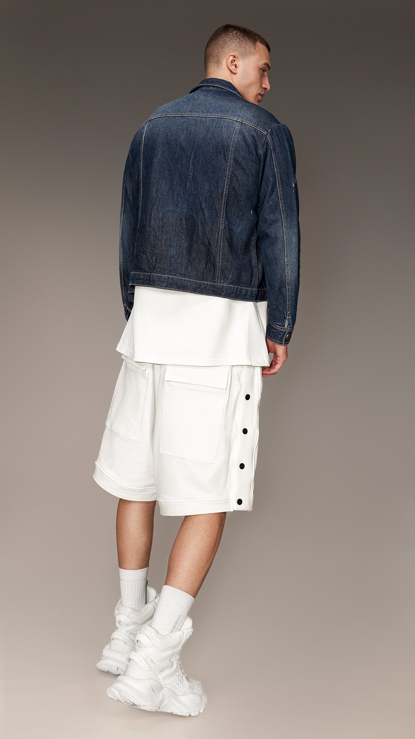 Crop Dark Denim Jacket - J14010