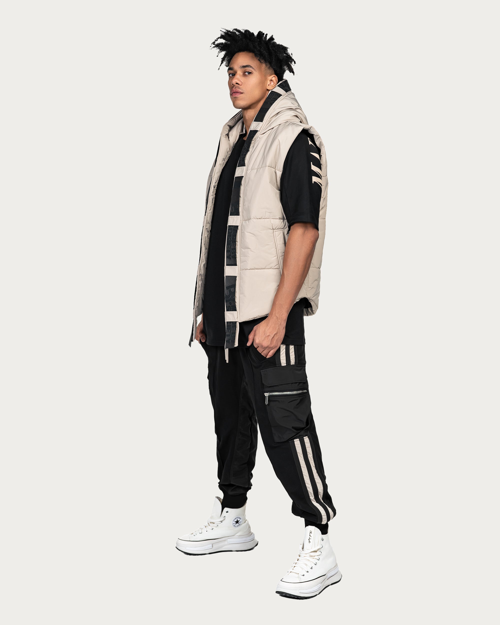 Vertical lines cargo pants - P14852