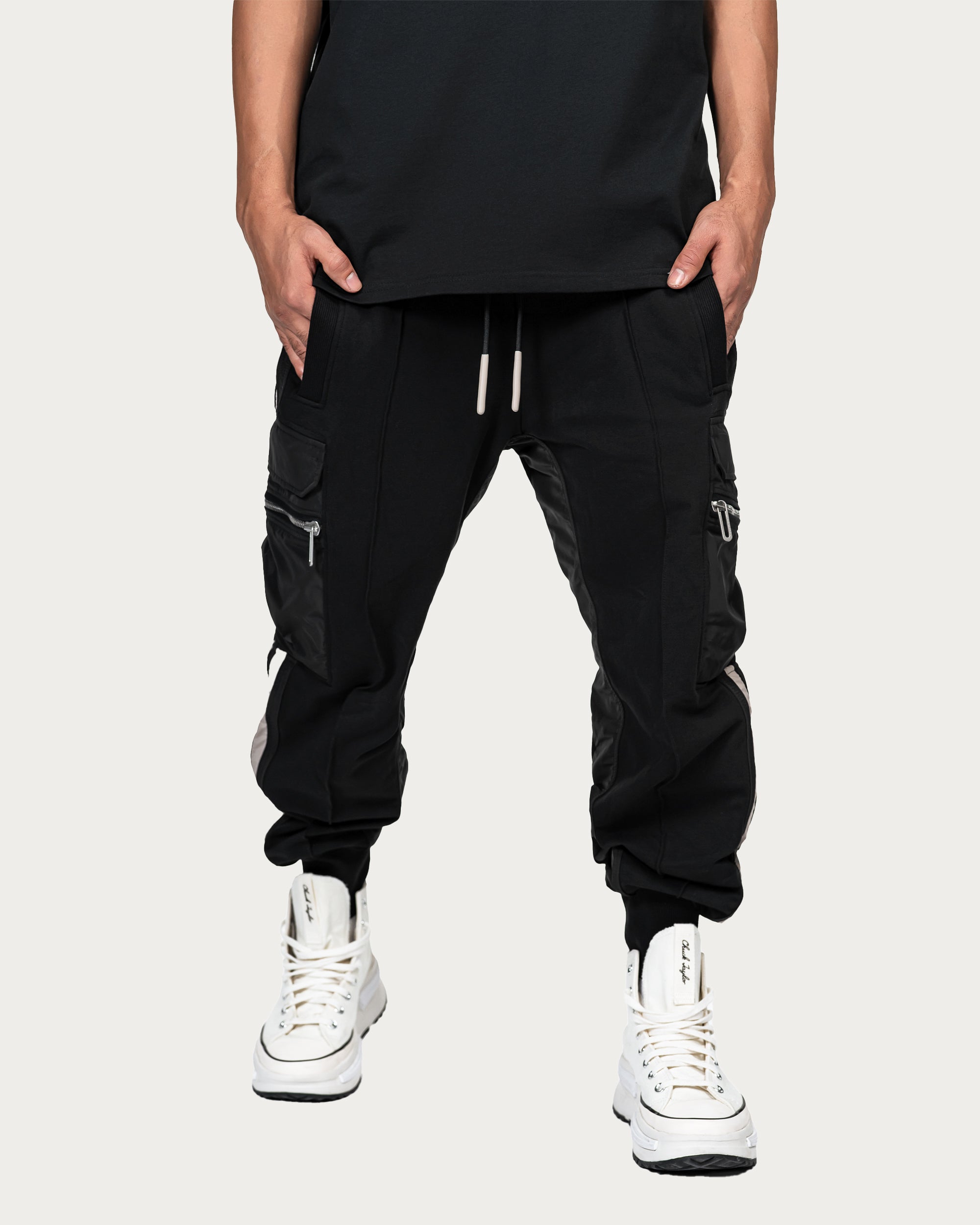 Vertical lines cargo pants - P14852