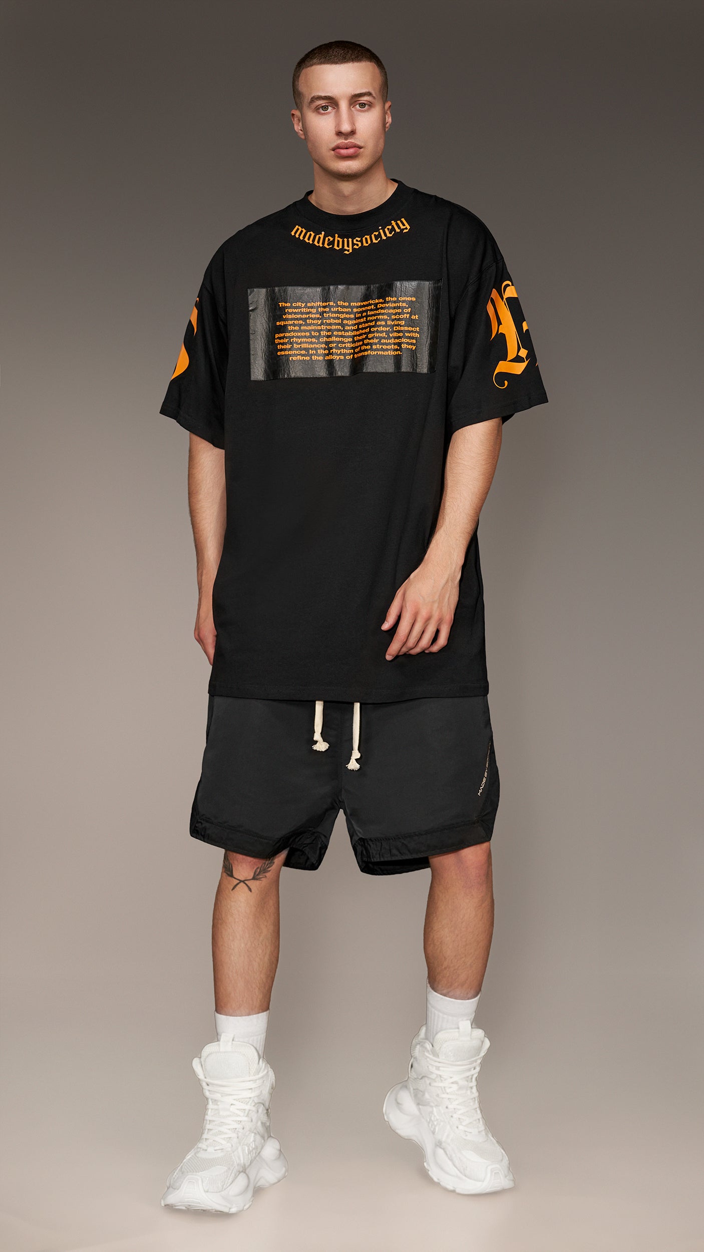 Tricou negru oversize - T15072