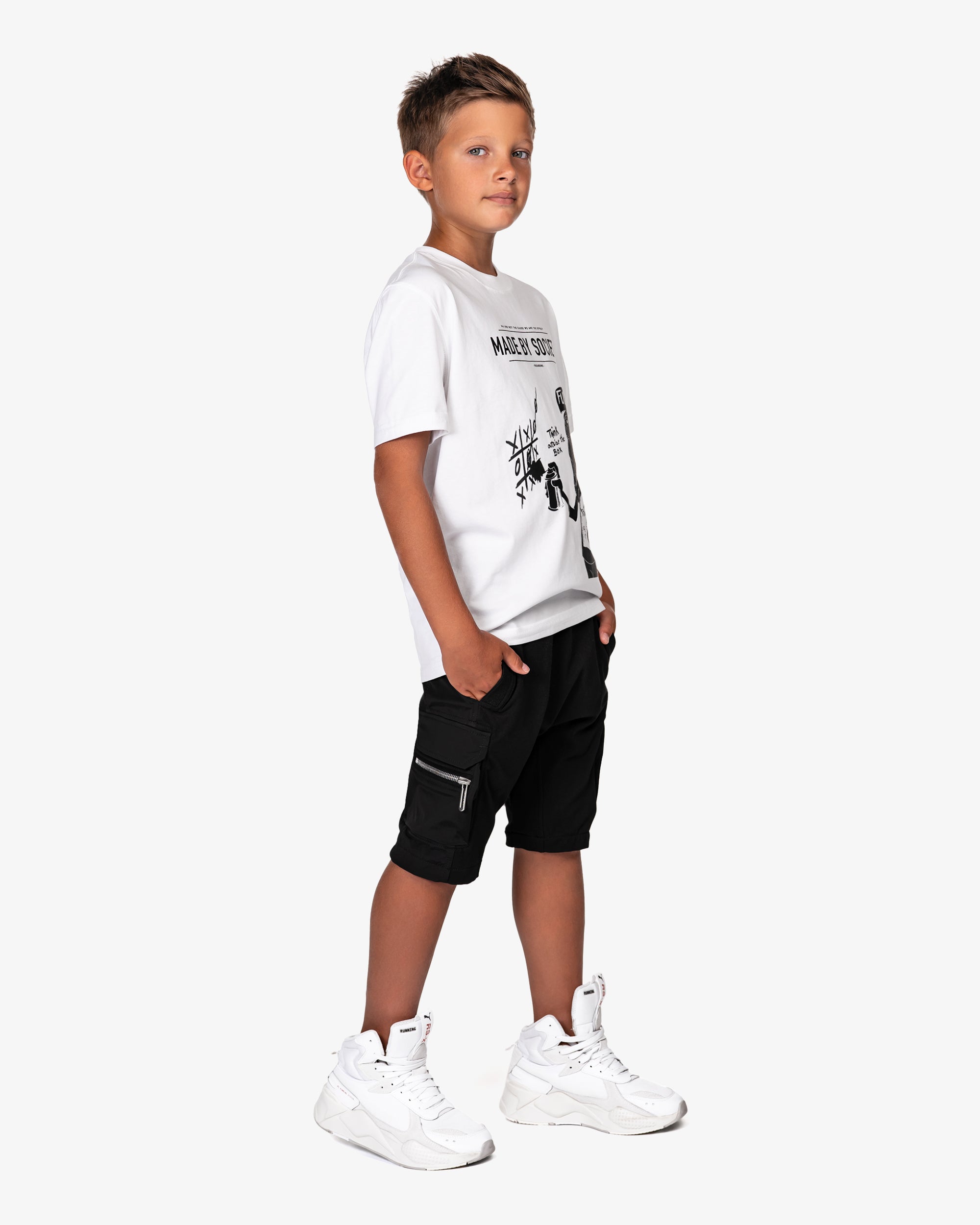 Zip cargo shorts - B33737