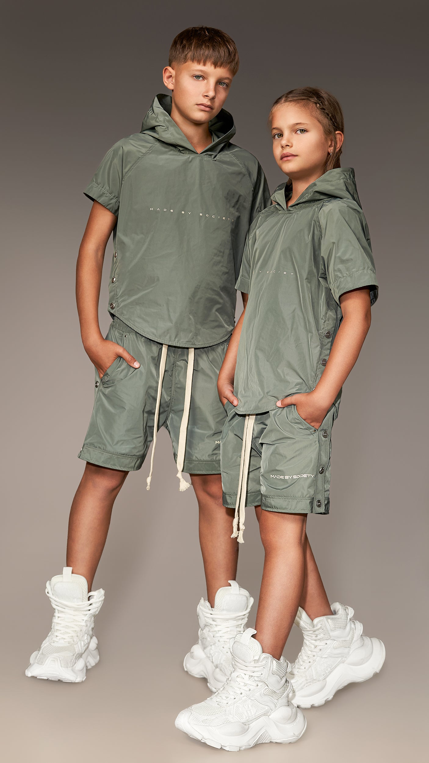 Bermuda Shorts with Snaps - B36603