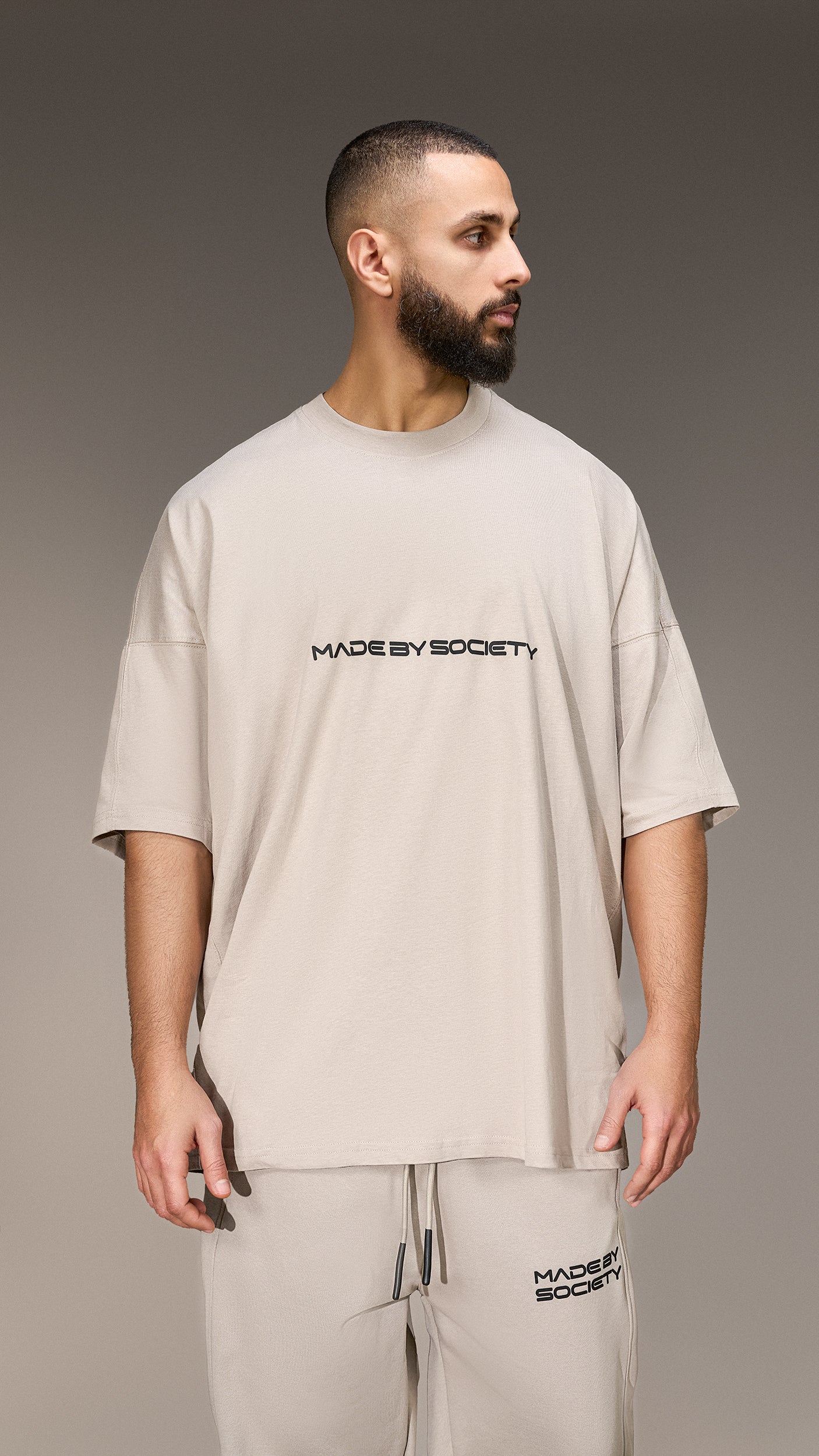 Oversized T-shirt "Made by Society" - T15991