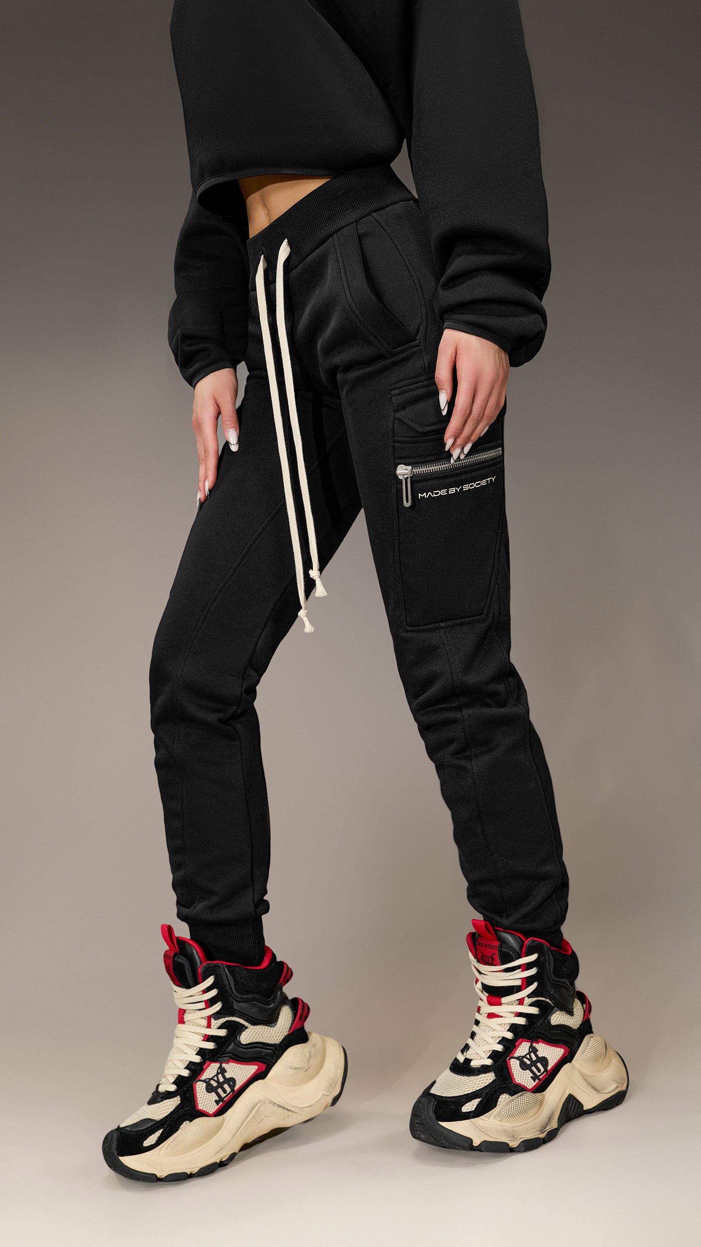 Pantaloni Cargo Slim Made By Society – P26175