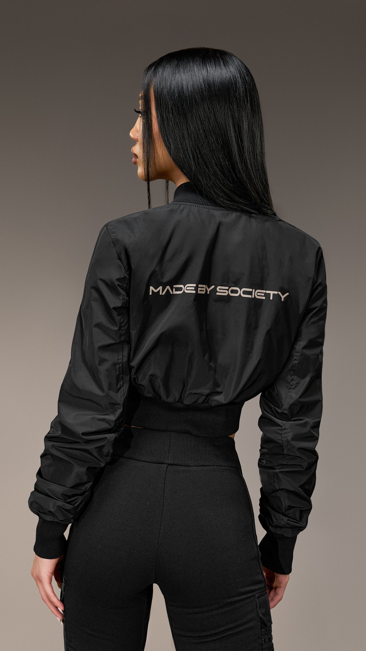 Jachetă Crop Bomber Made by Society – J26140