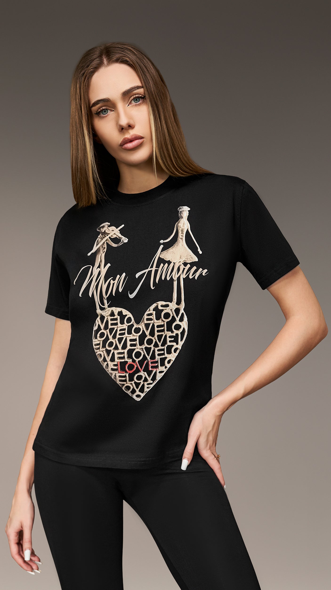 "Mon Amour" T-shirt - T27006