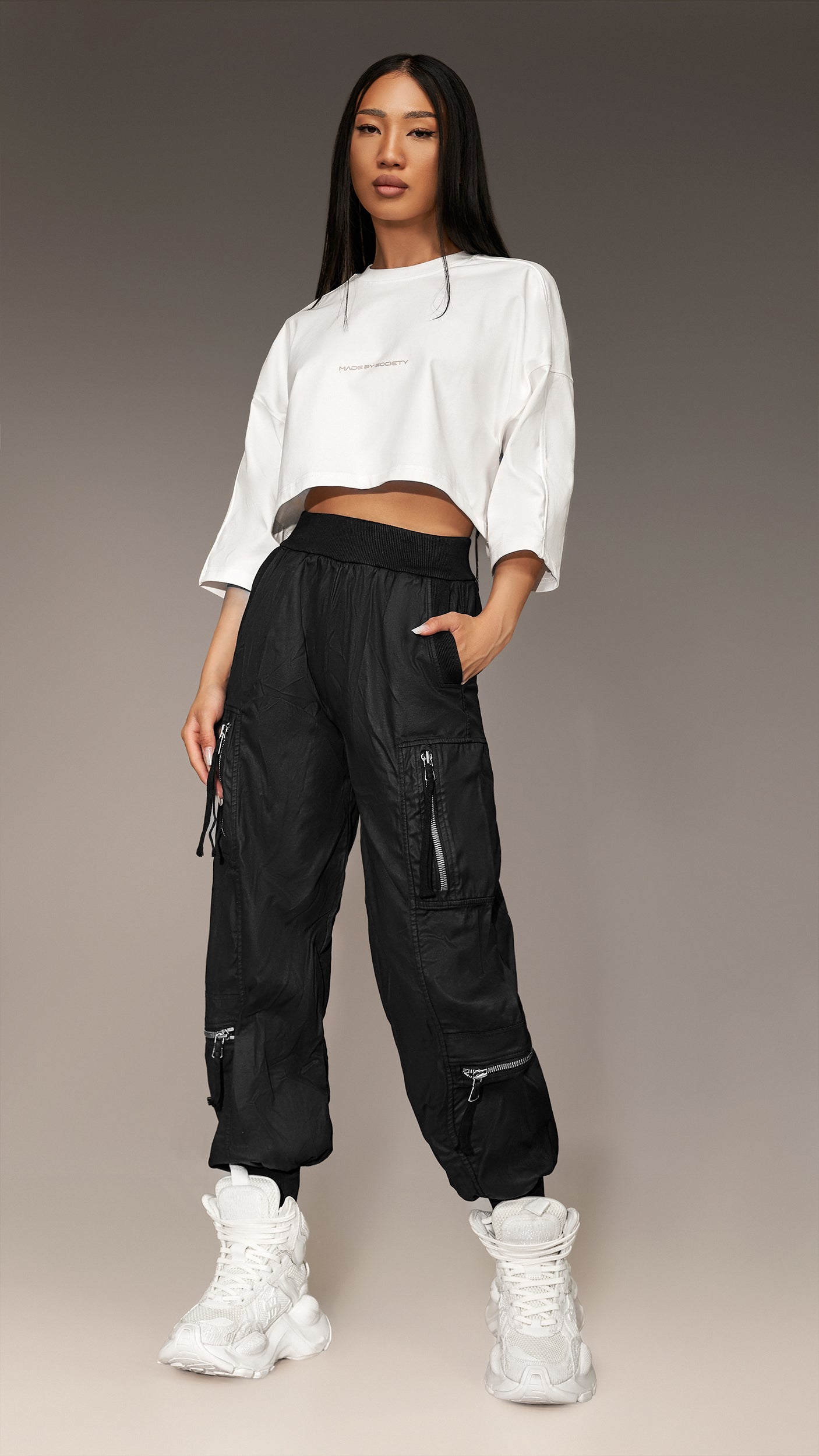 Zipper utility pants - P21196