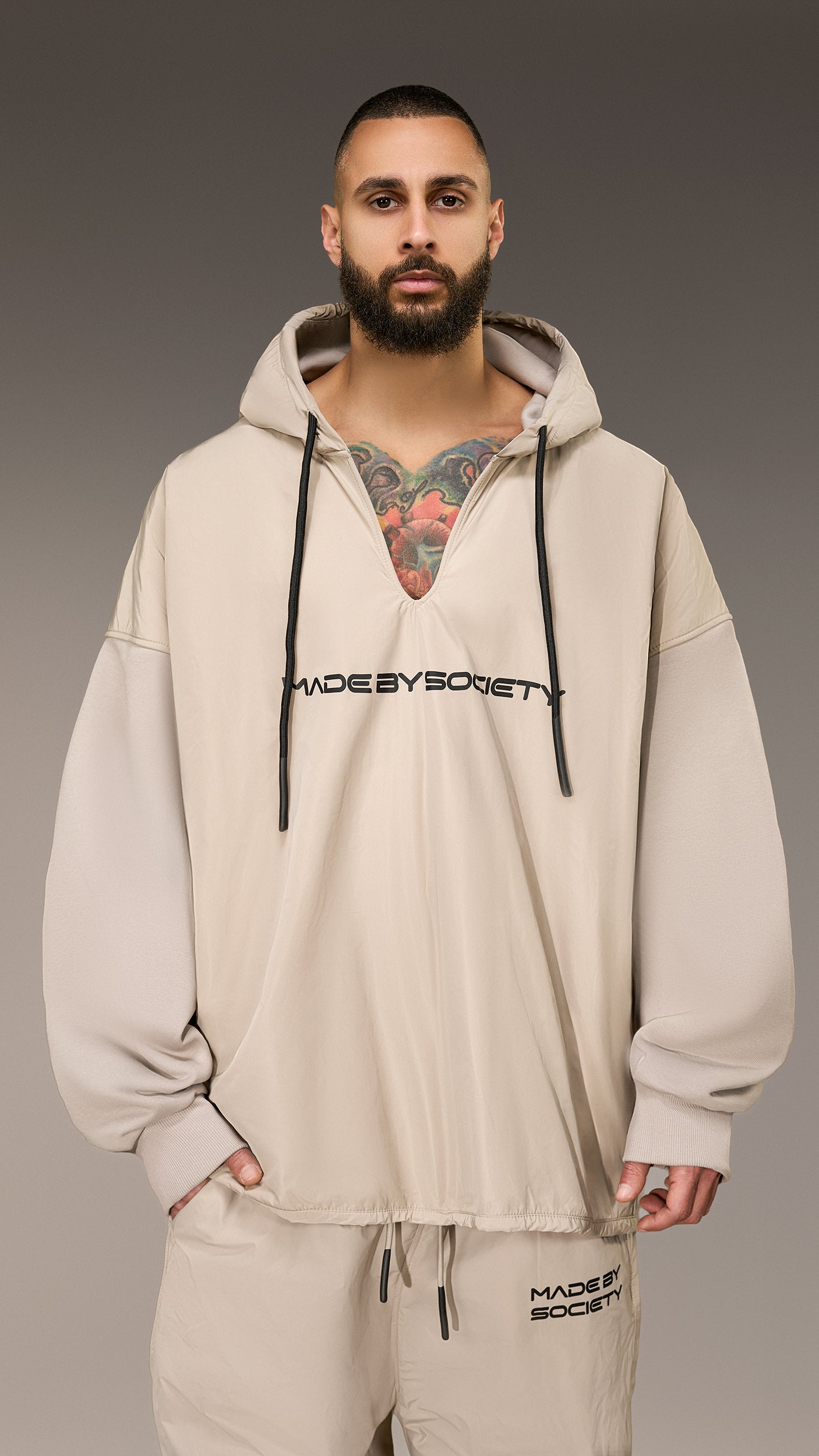 Hanorac oversized „Made by Society” – H16085