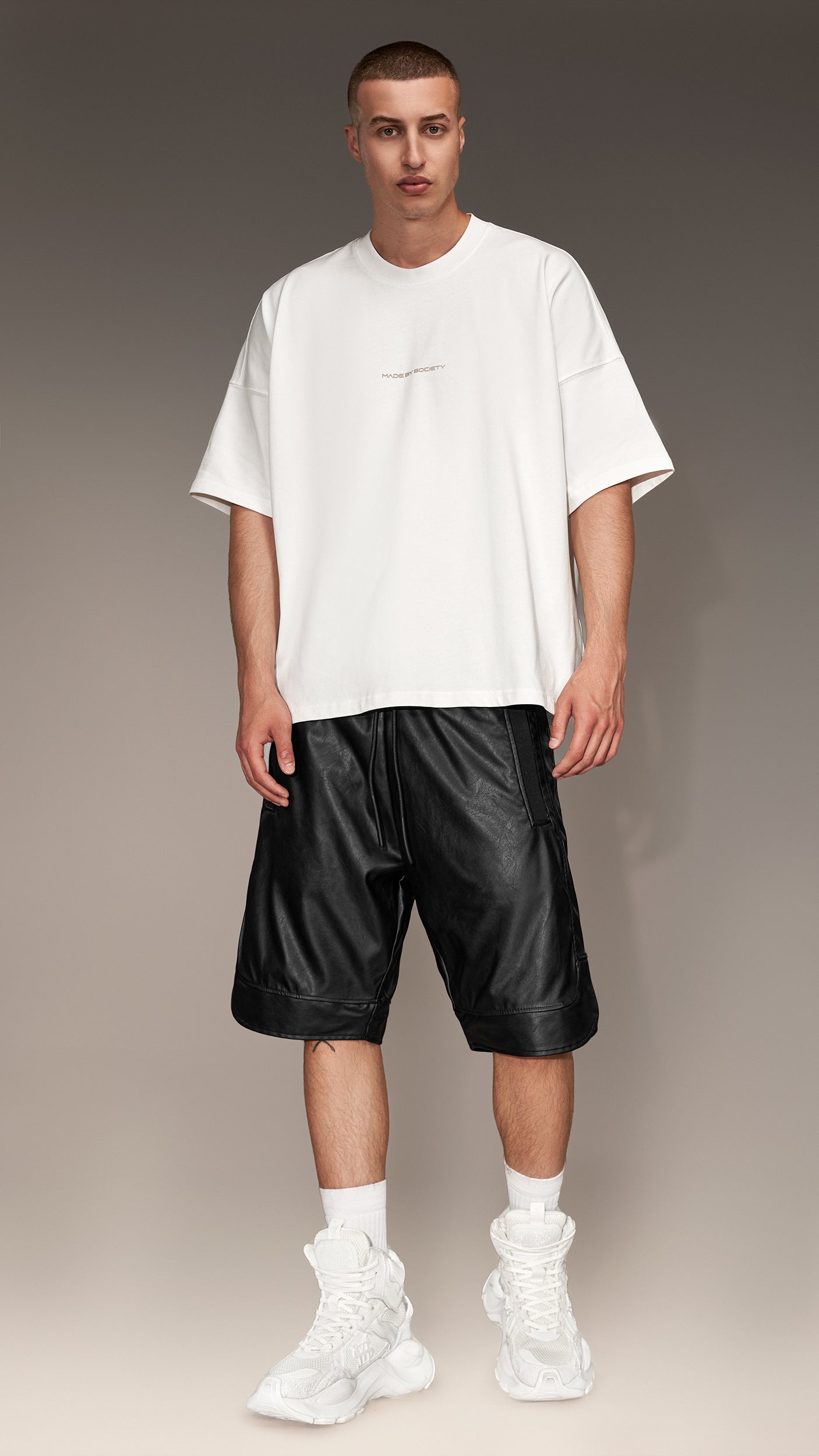 Faux Leather Shorts - B15189