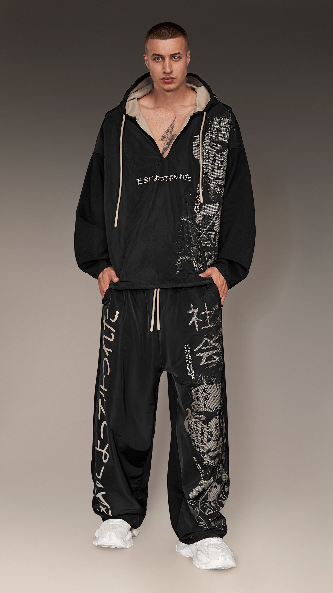Japanese Print Hoodie - H15961
