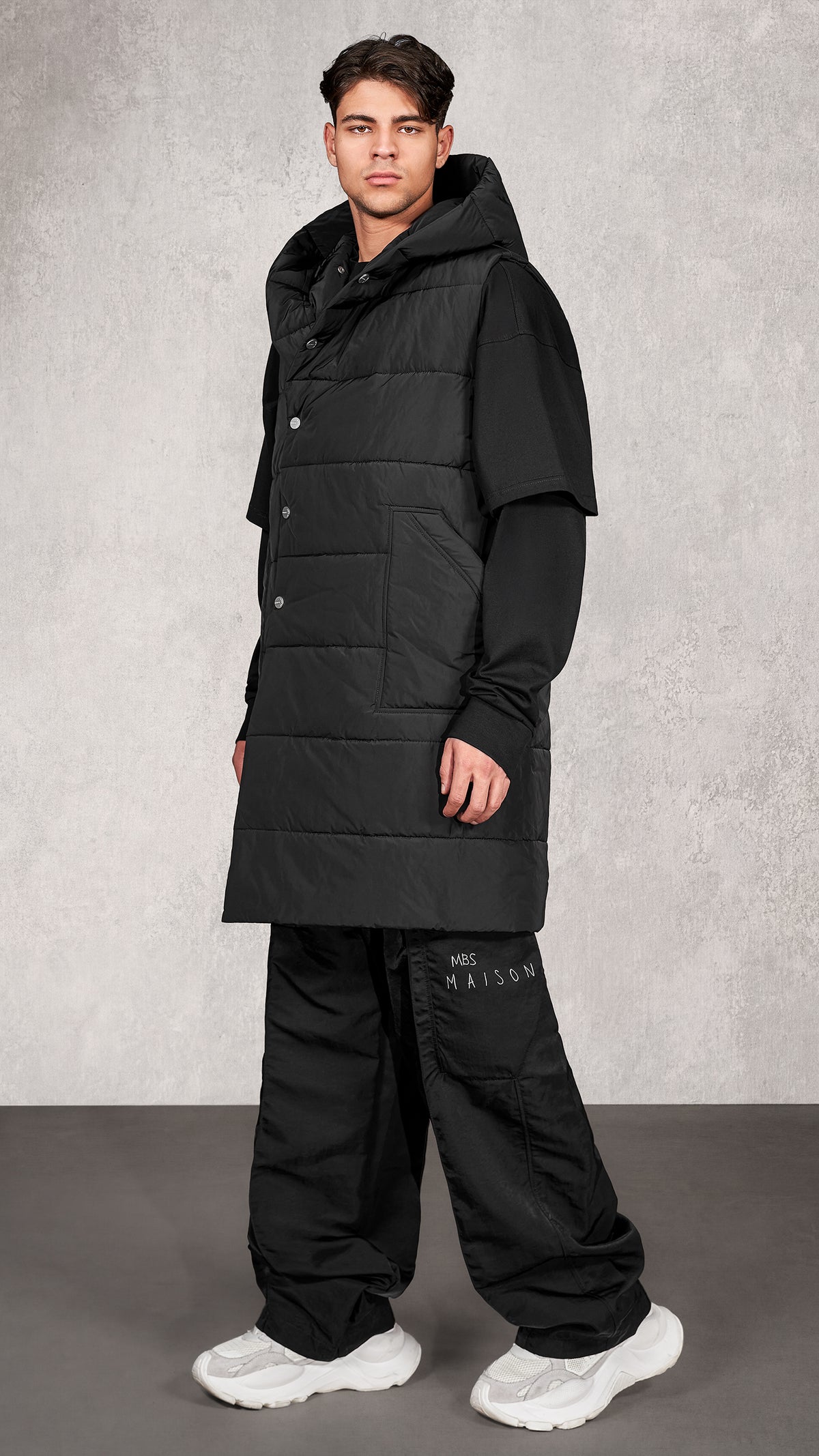 Gilet Noir Calme - V16831