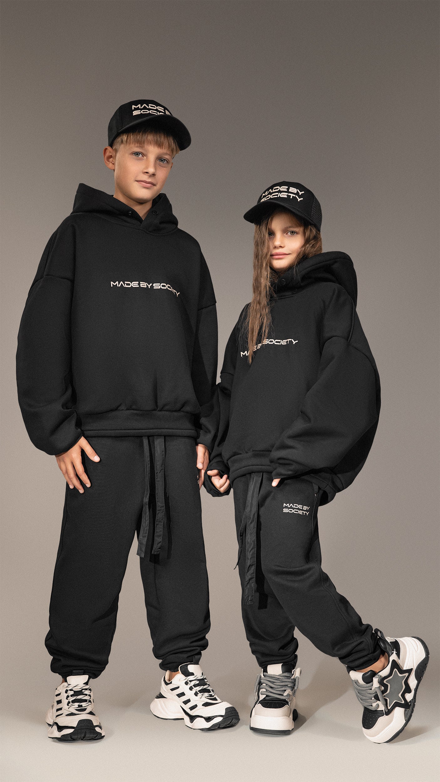Oversized Hoodie “Made By Society” - H35682