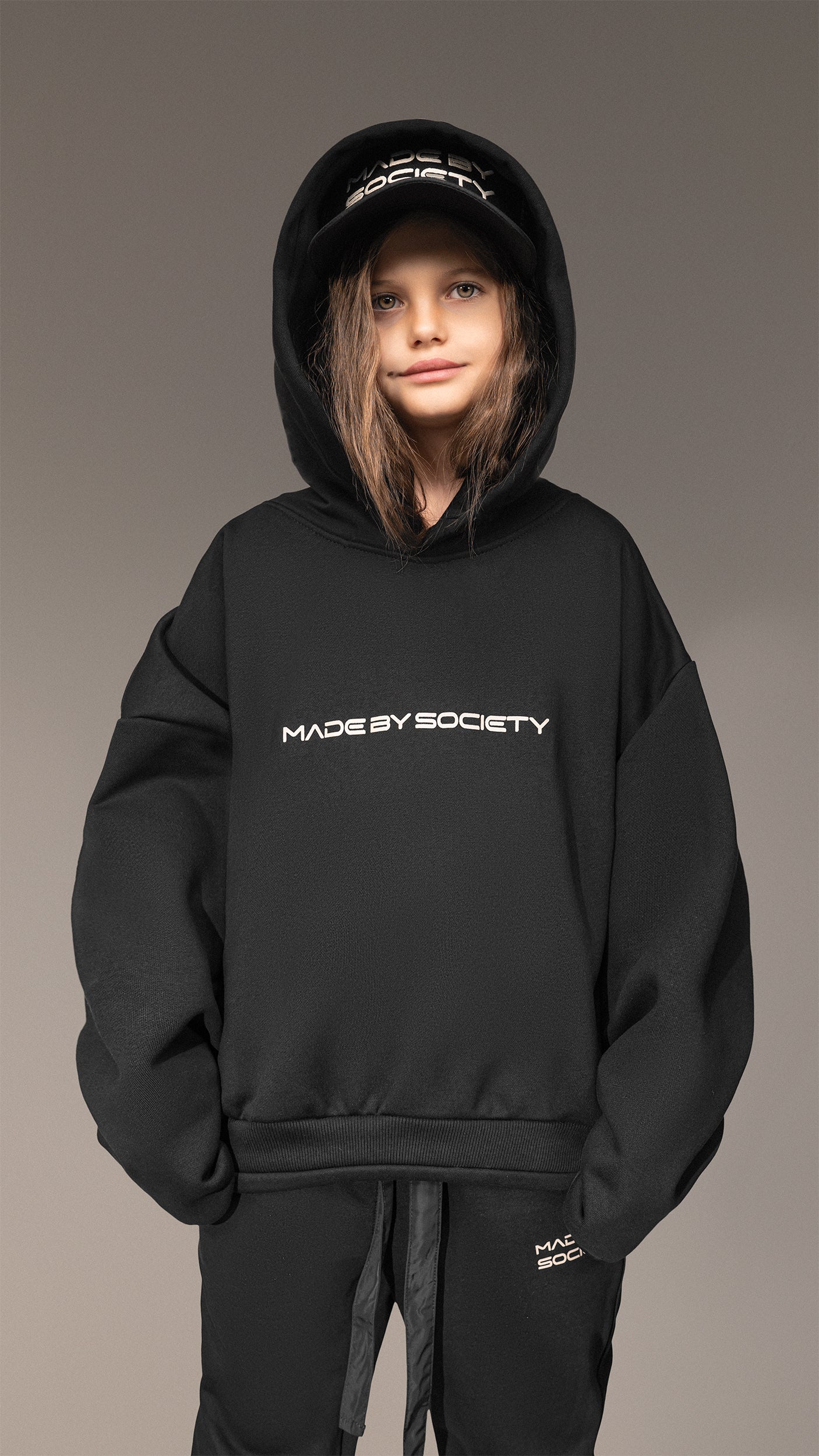 Oversized Hoodie “Made By Society” - H35682