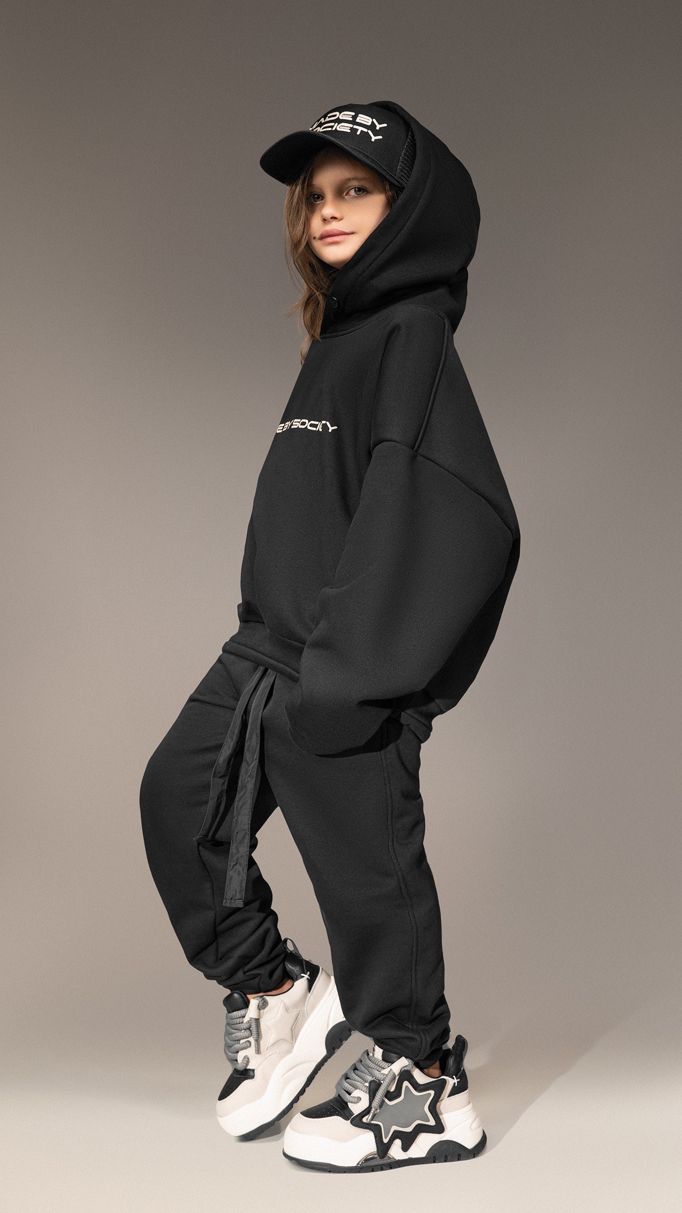 Oversized Hoodie “Made By Society” - H35682