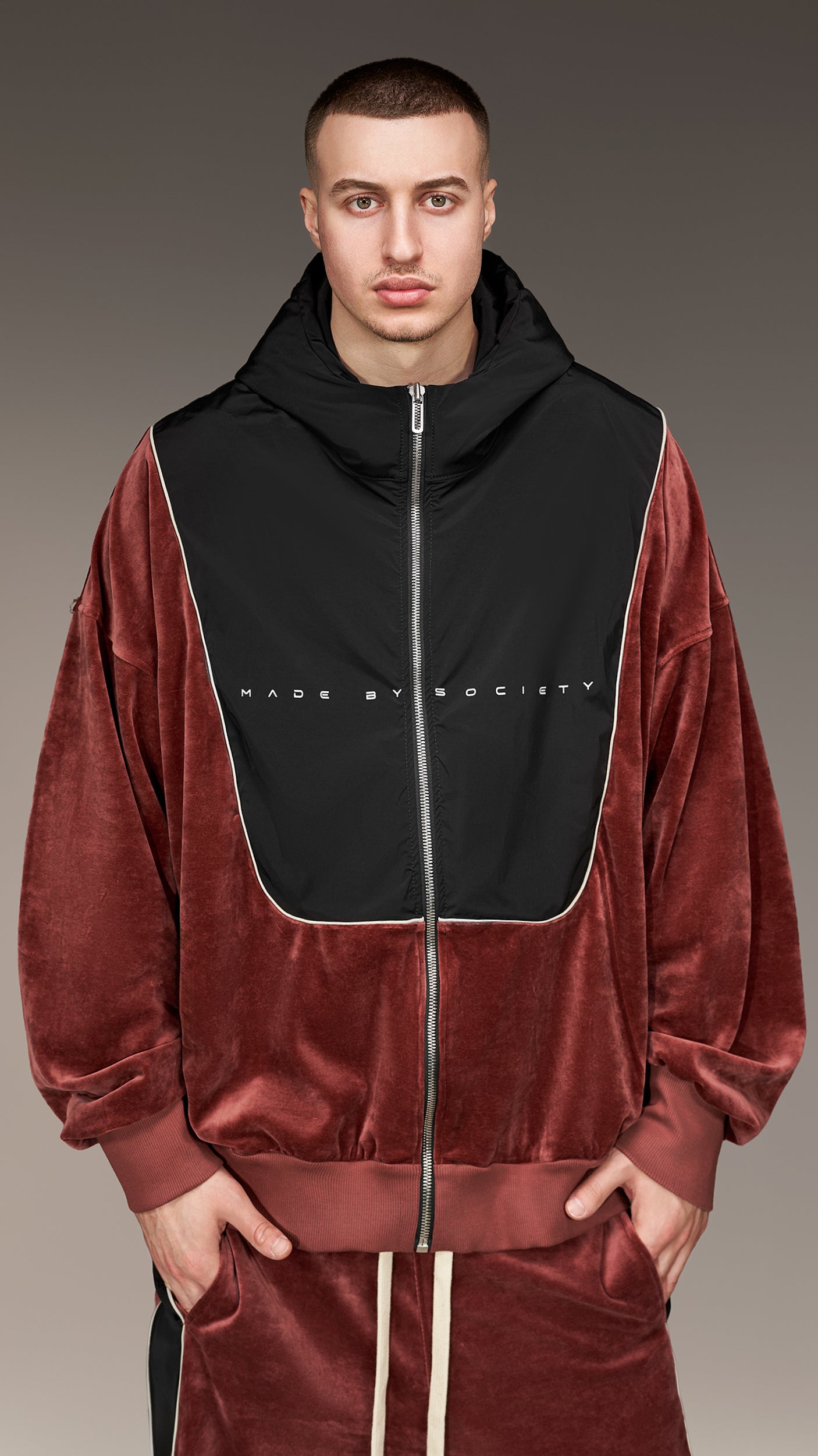 Velvet Onyx Shield Hoodie