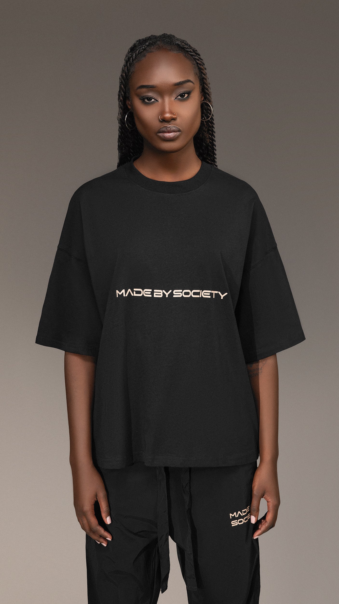 Oversize T-shirt Made By Society - T25658