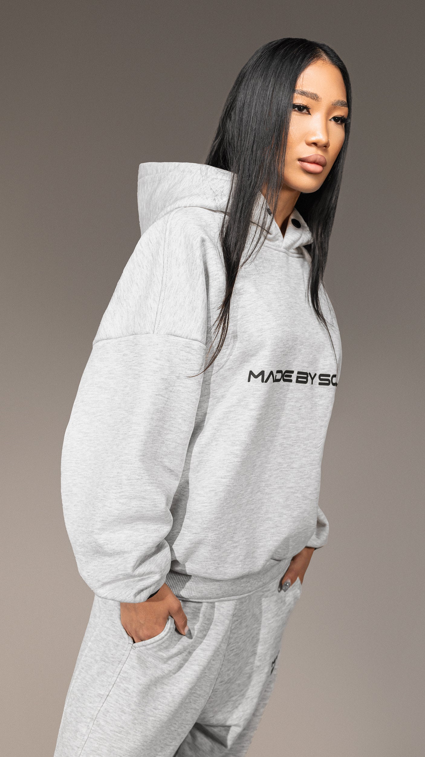 Oversized “Made By Society” Hoodie - H25835
