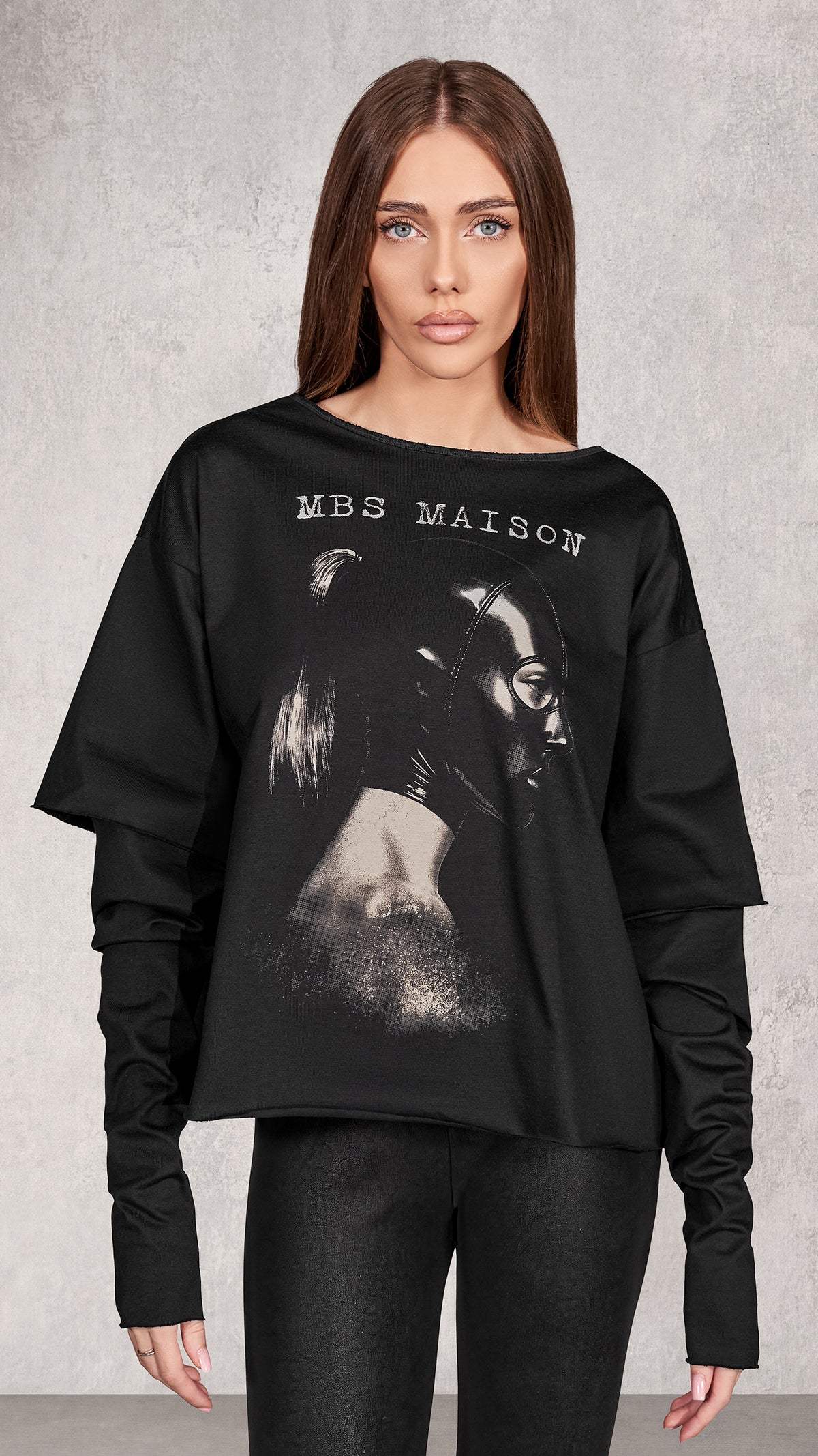 Tricou Masque Layered Black - T28018
