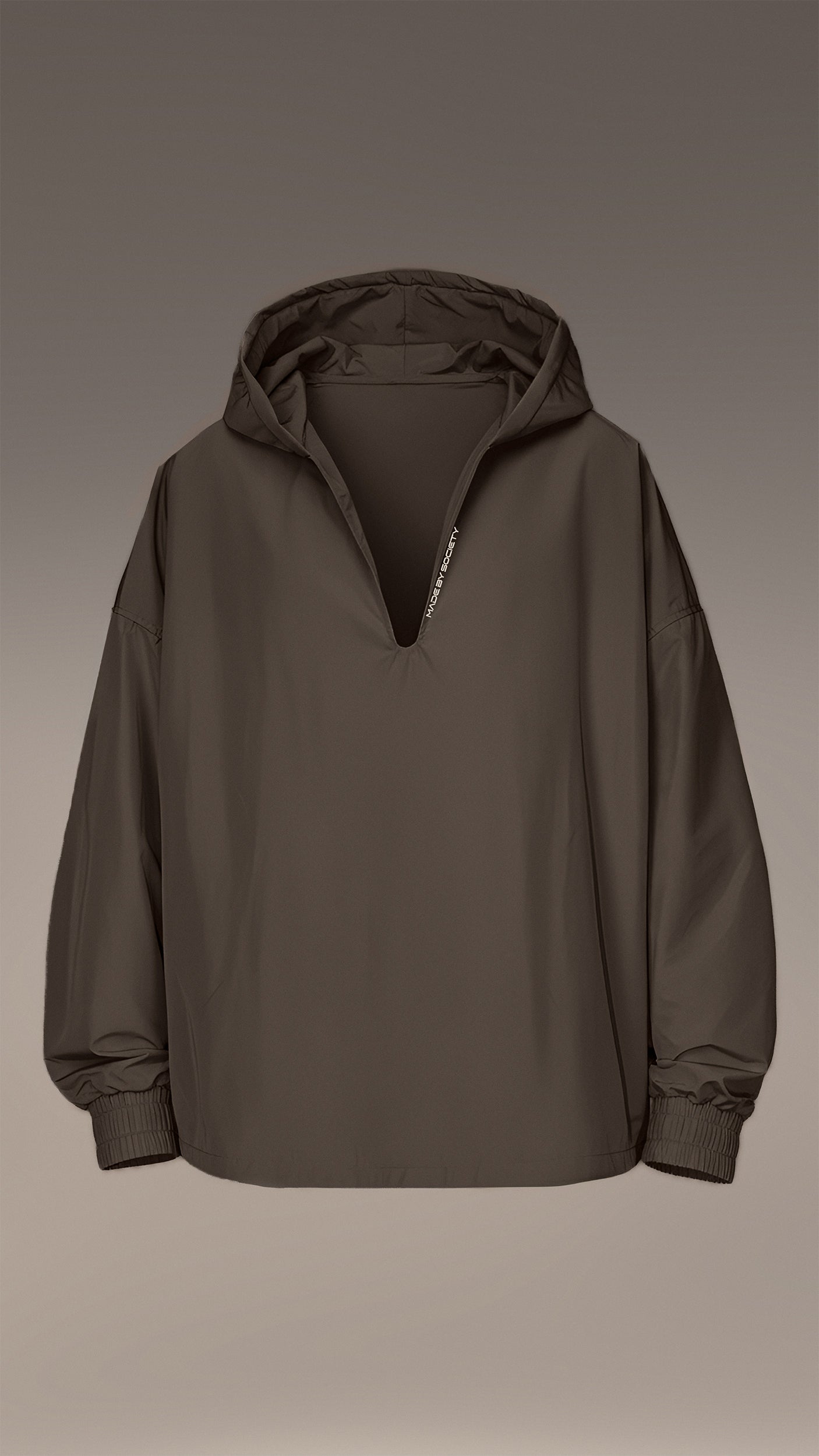 Hoodie with Neckline - H16476