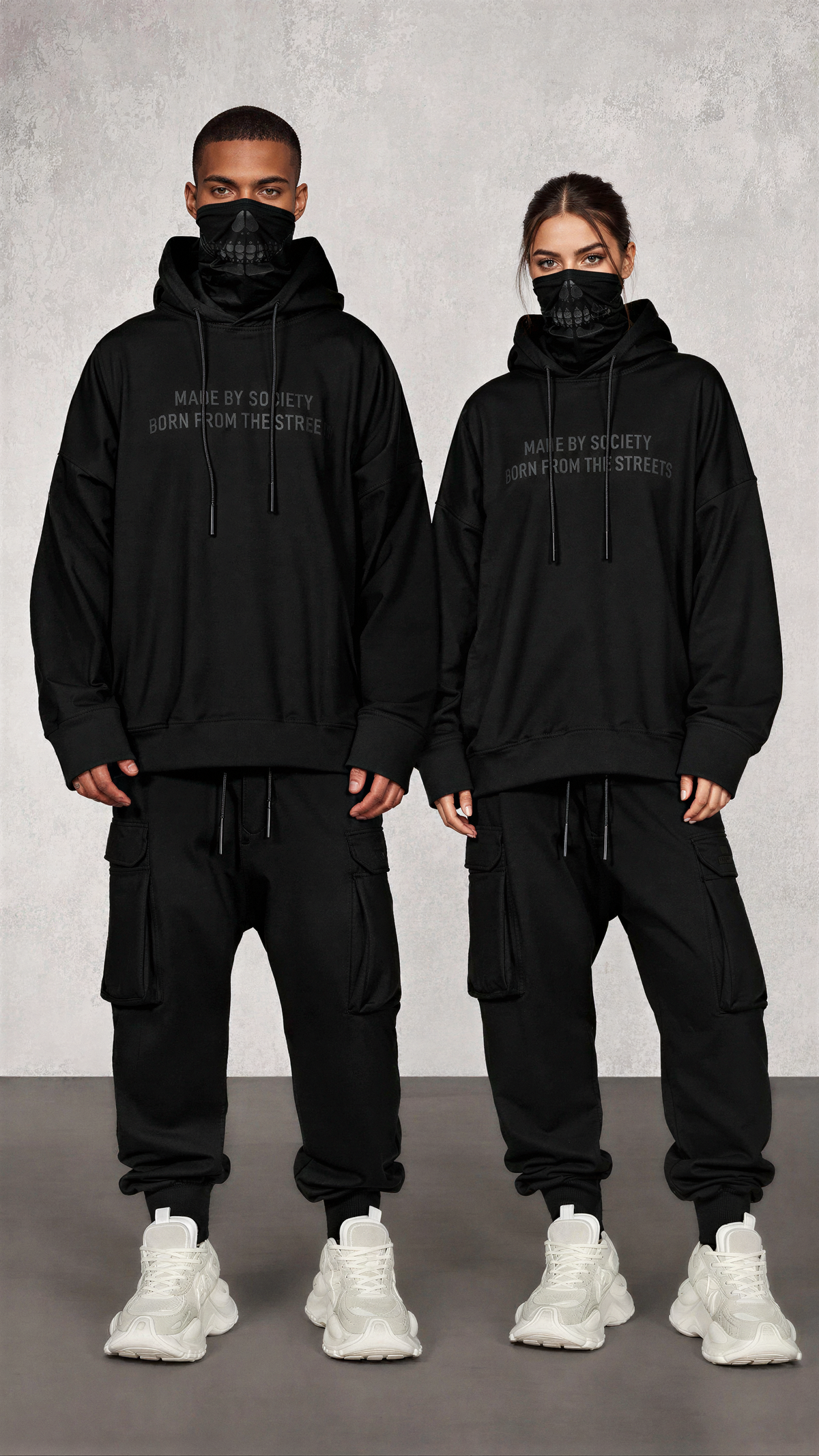 Oversized Block District Hoodie - H18000