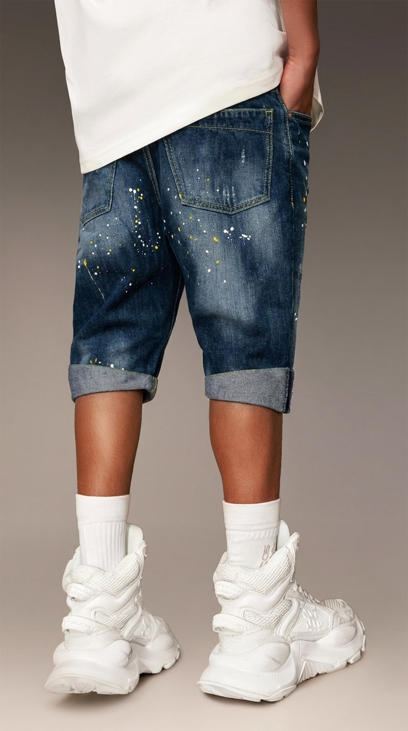 Paint Short Jeans - B13682