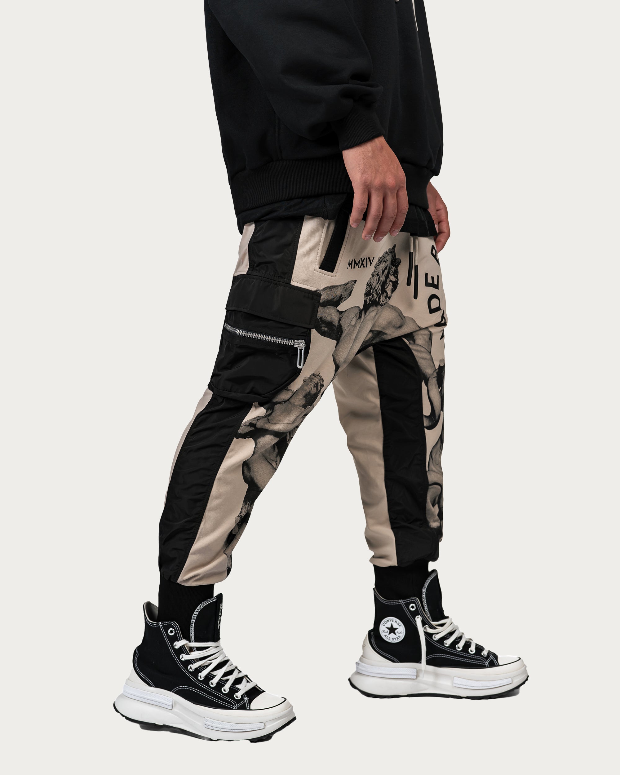 Printed cargo pants - P14377