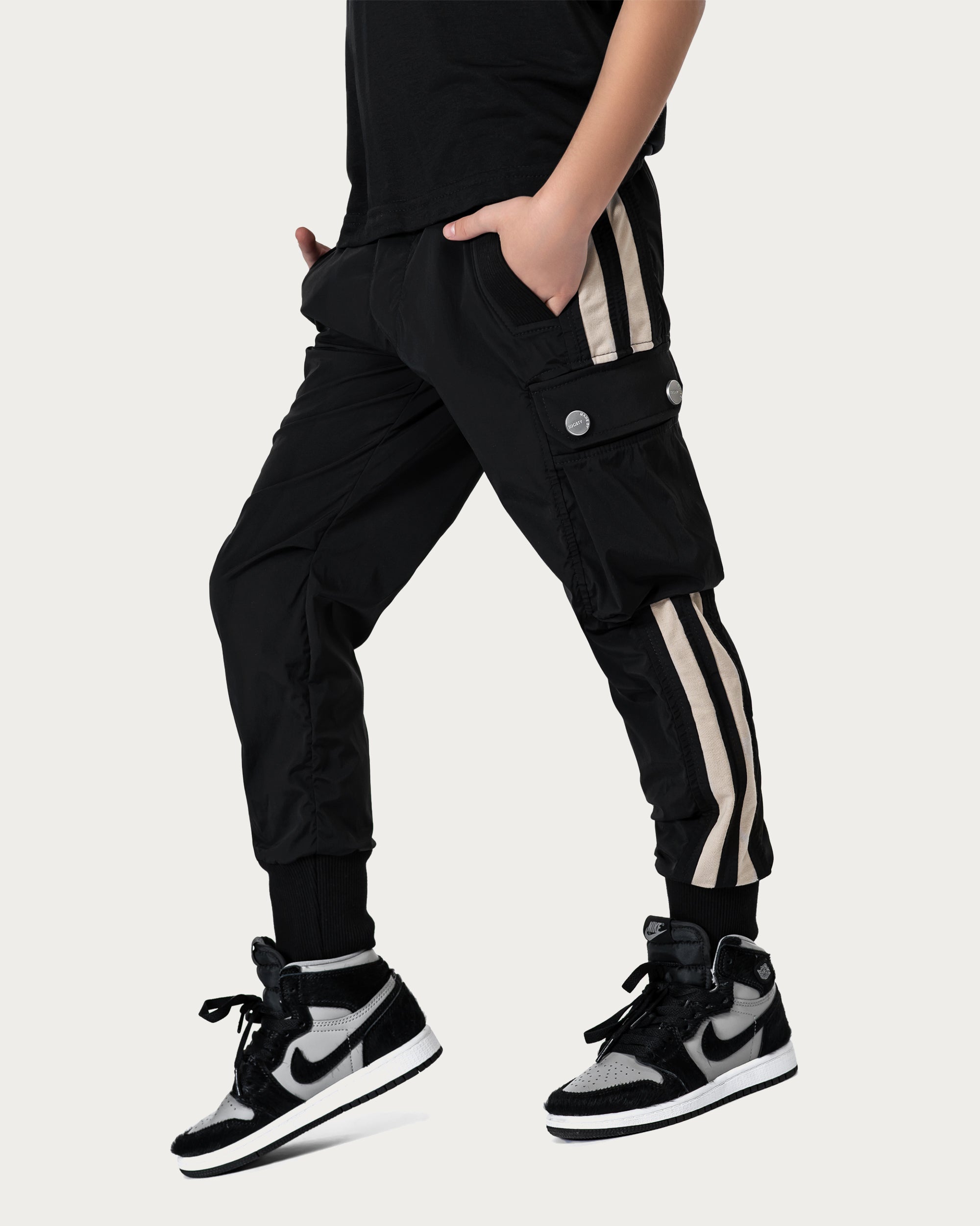 Stripes cargo pants - P34179