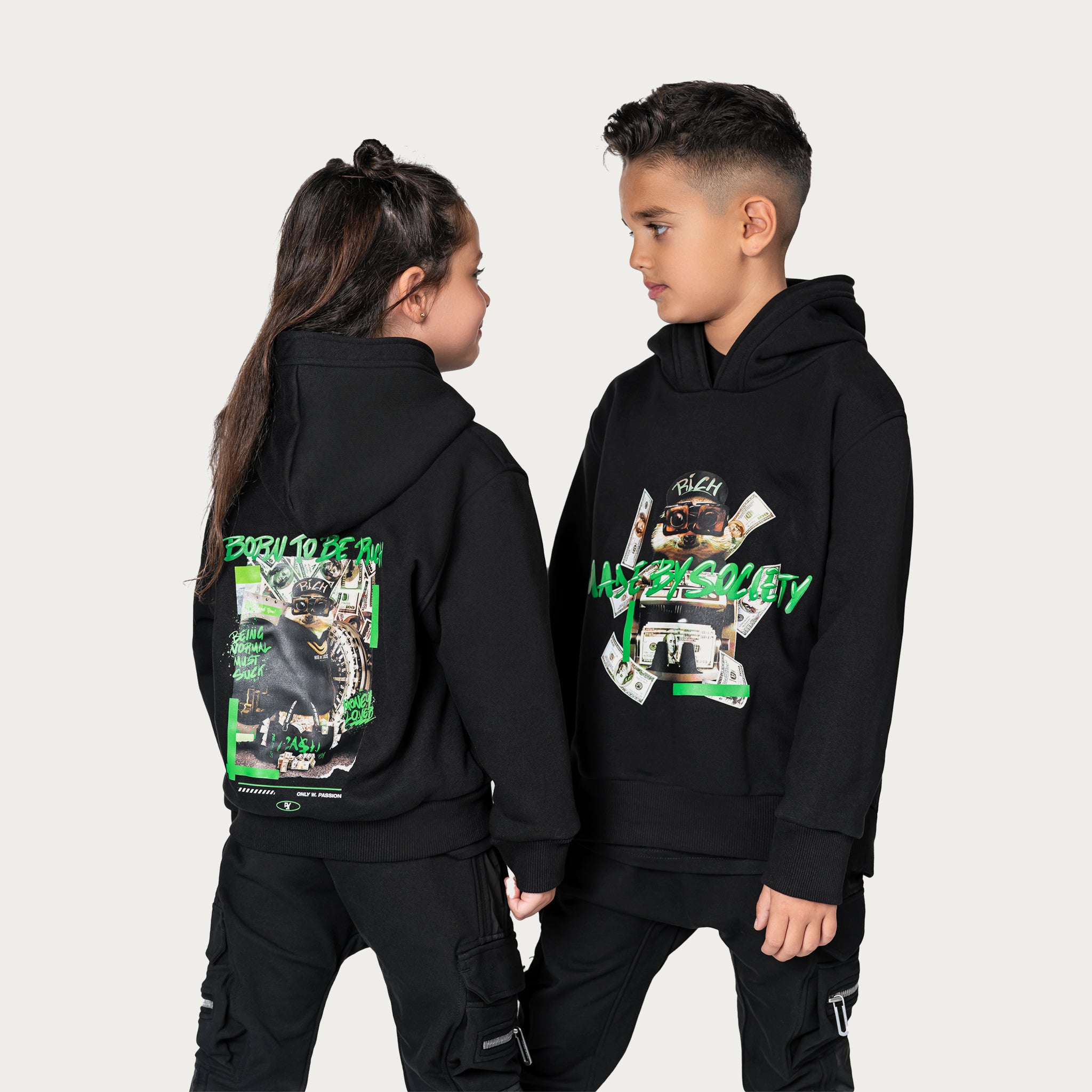 Born to be rich hoodie - H34592